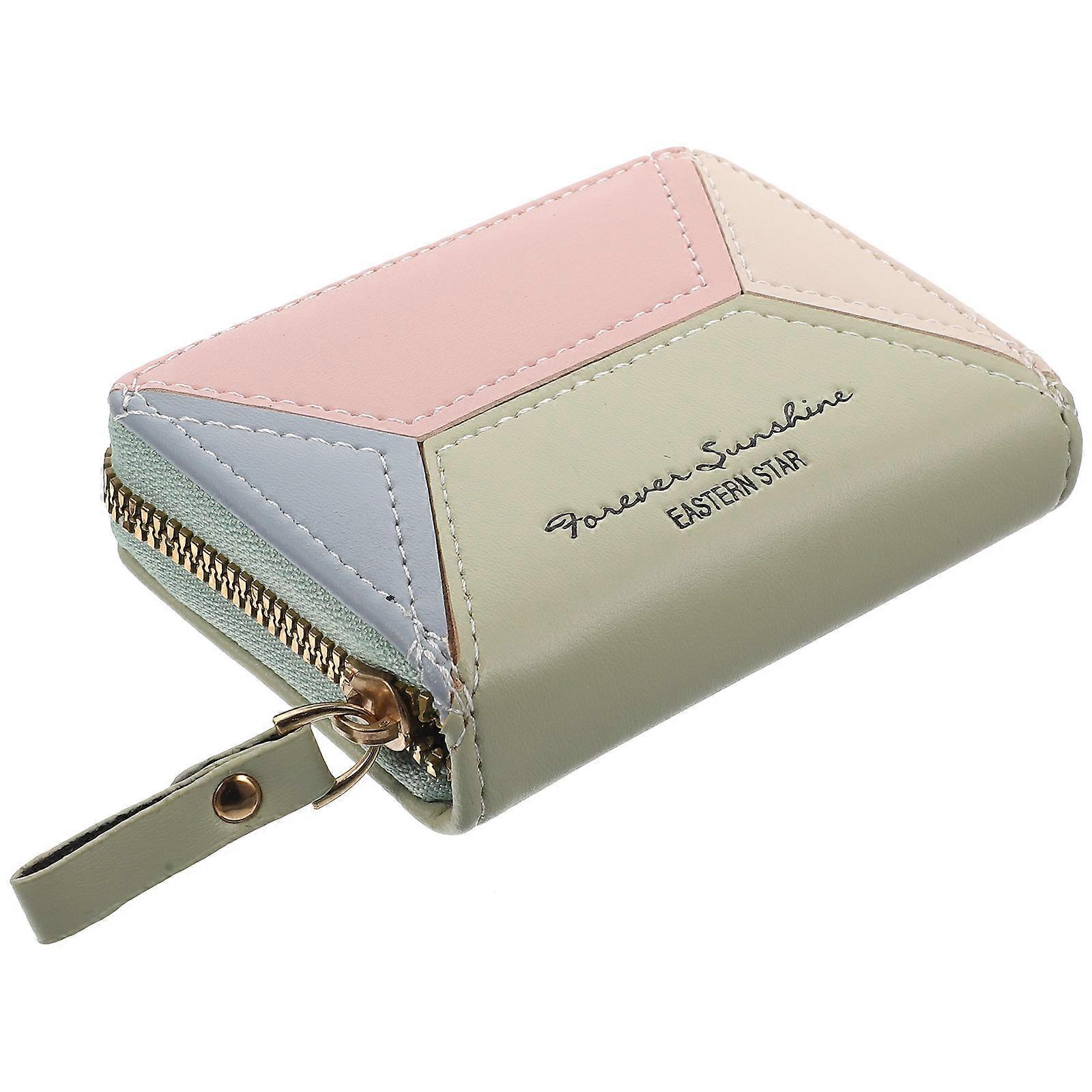 Women Card Holder Travel Everyday Use Pu Material 1Set