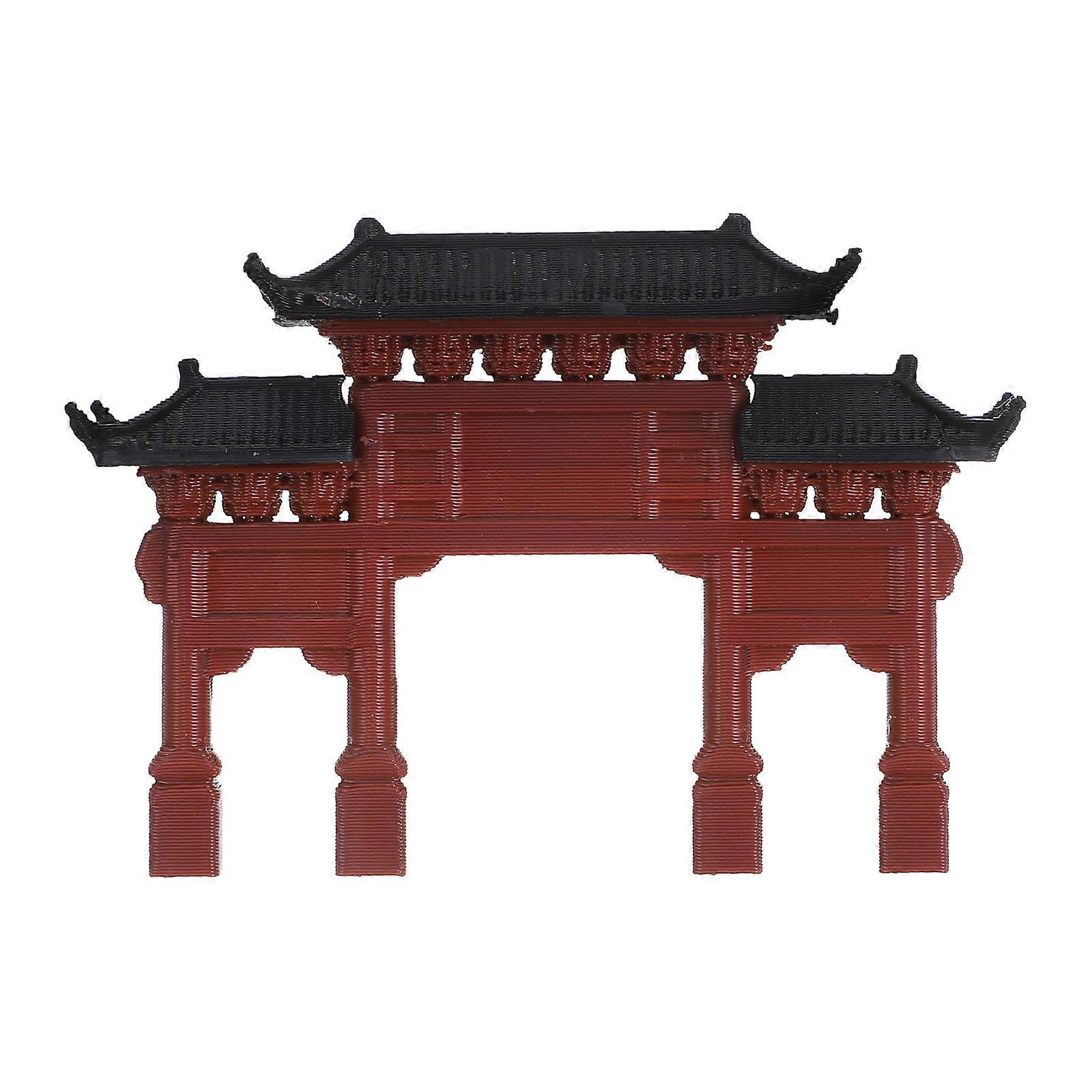 マイクロランドスケープオーナメントミニスタチュー伝統的な中国建築スクエアアソートカラー盆栽装飾1個