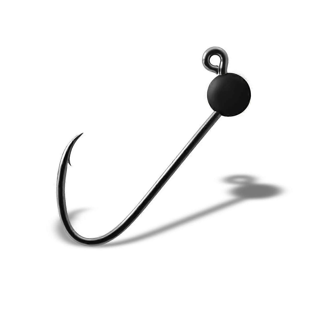 Gurza UL Hook  Hook  Tungsten in Size 4  Barbed  Black  with 0.34g Tungsten Bead  Package Content: 4 Hooks