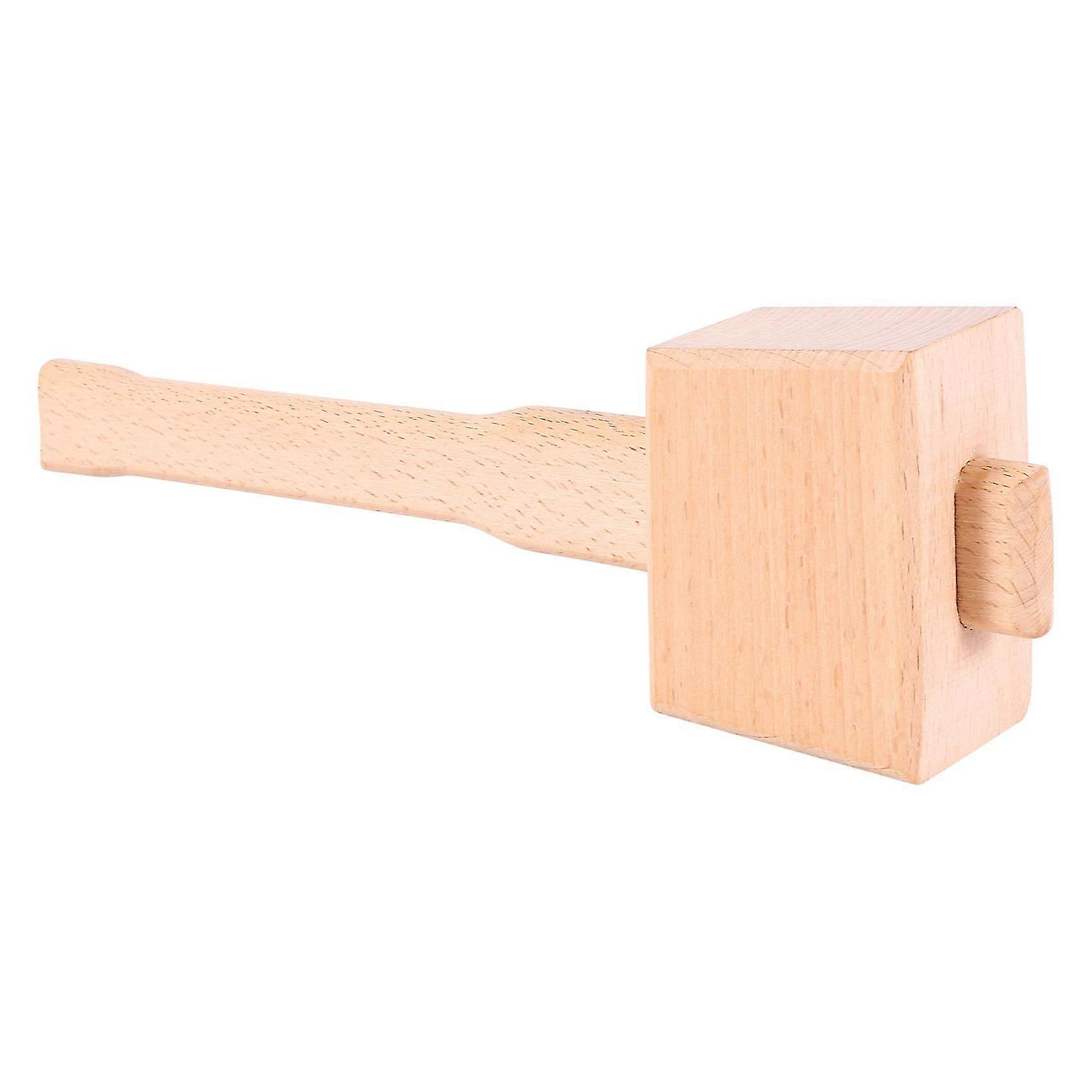 250mm Beech Solid Carpenter Wood Wooden Mallet Hammer Handle Tool