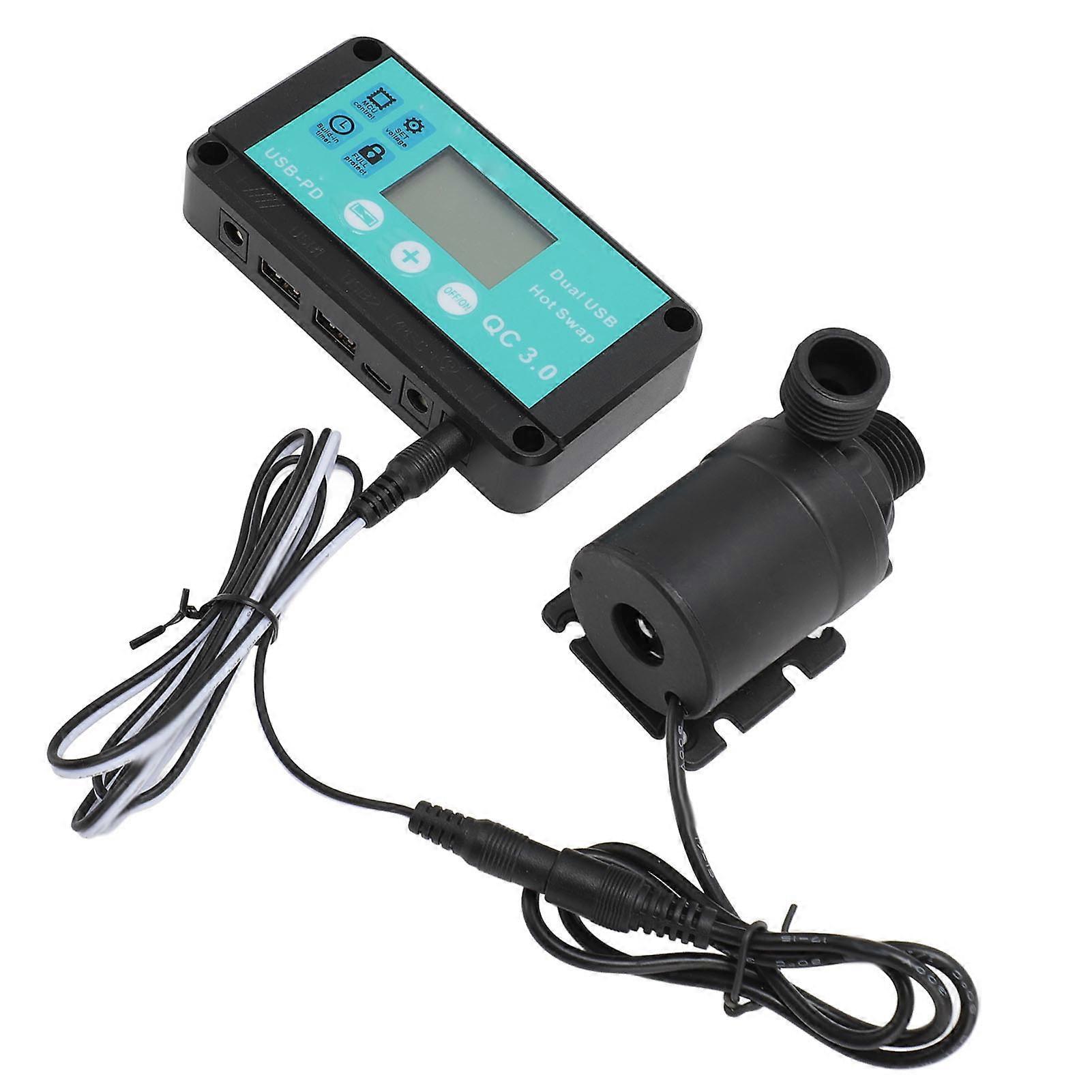 Solar Water Pump Kit 800L/H Flow Adjustable Timer 100-240V EU Plug