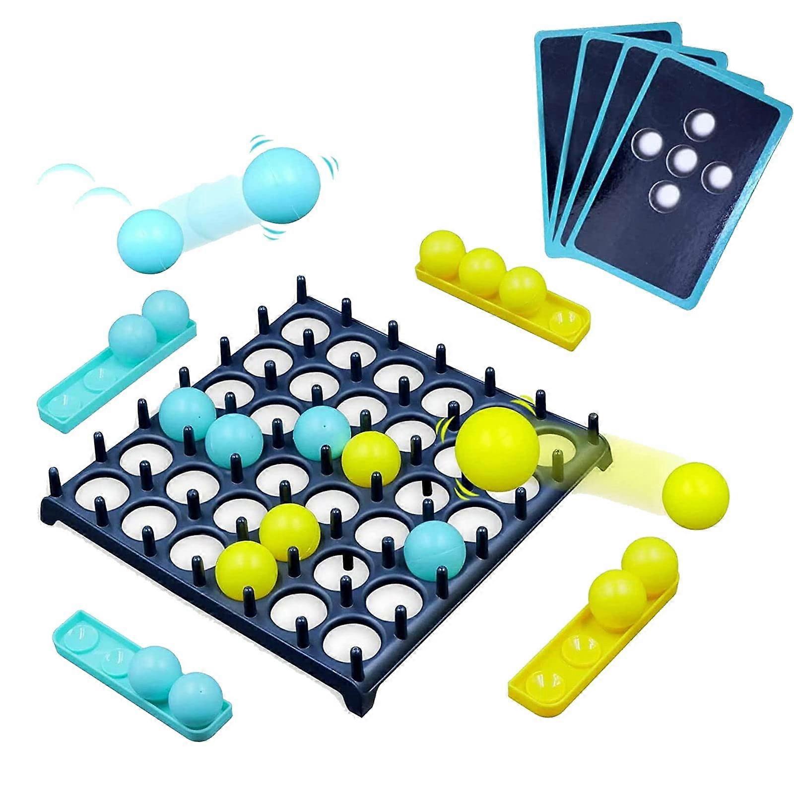 Bounce Off Party Game (4 W)  Jumping Ball Bouncing For 24 Players  Desktop Bouncing Toy for Family and Party