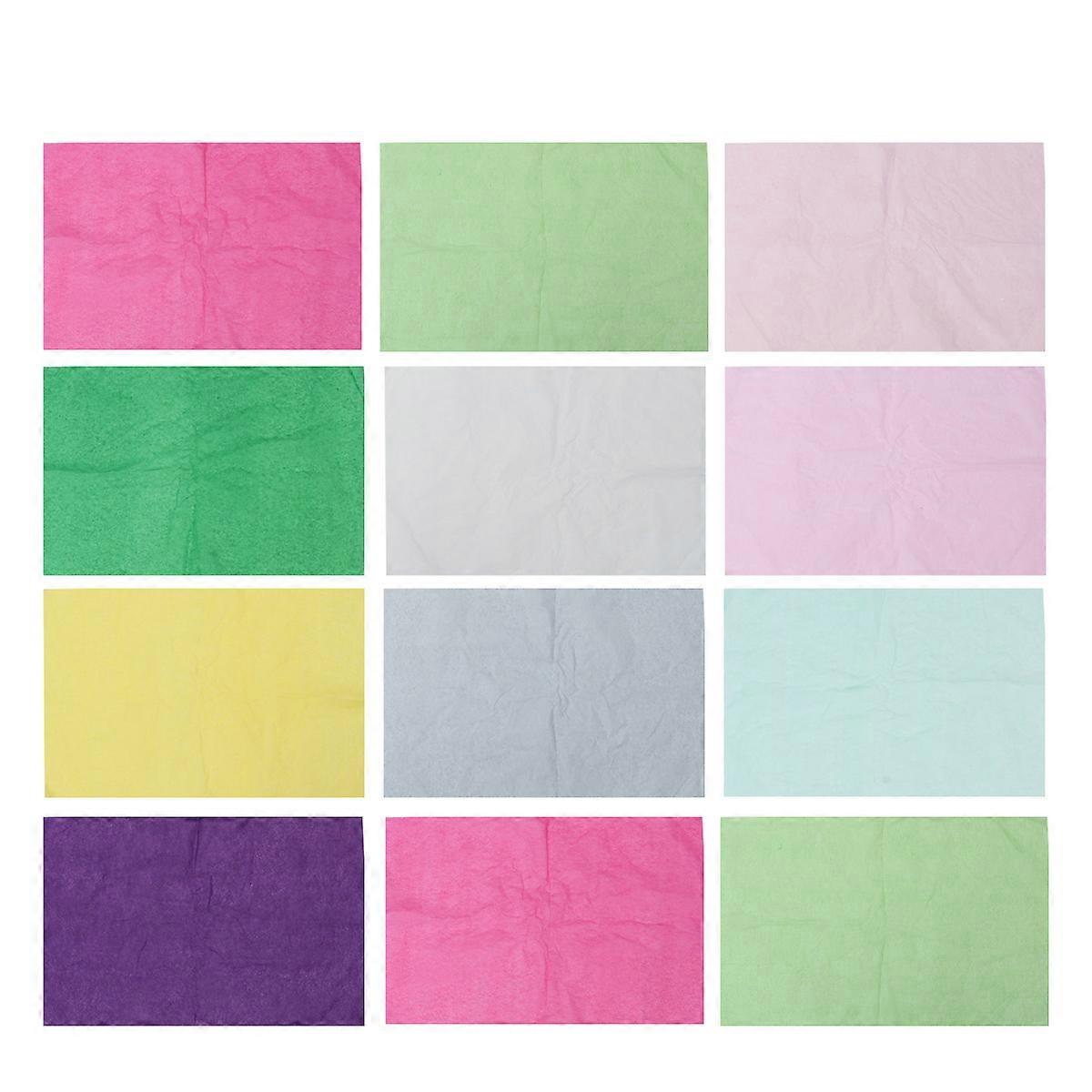 Colored Paper Wrapping Paper Craft Projects Rectangular Assorted Colors 75x50 Cm present Wrapping 100 Sheets