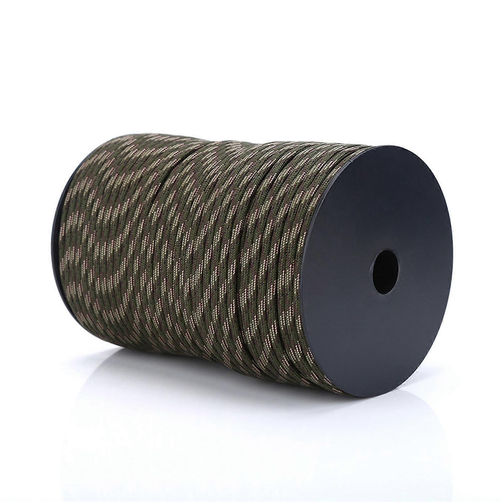 550 Paracord Reflective Parachute Cord, 9 Strands, 100m (Jungle Camo)