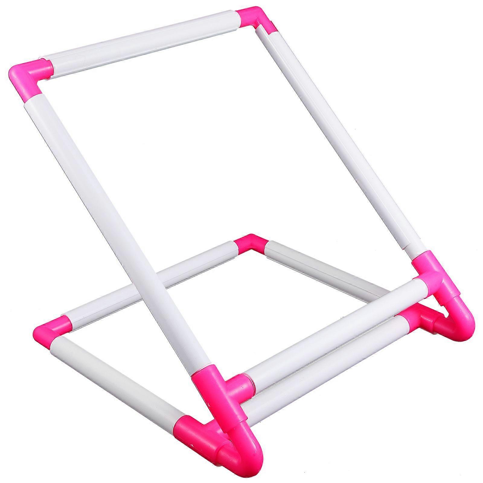 Embroidery Frame Table Stand Plastic Cross Stitches Scroll Frame Quilting Needlepoint Holder for Stitching Sewing Craft Projects