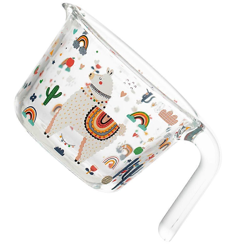 Kitchen Measuring Cup Glass Volume Measurement Baking Assistance Liquid Storage 1Set