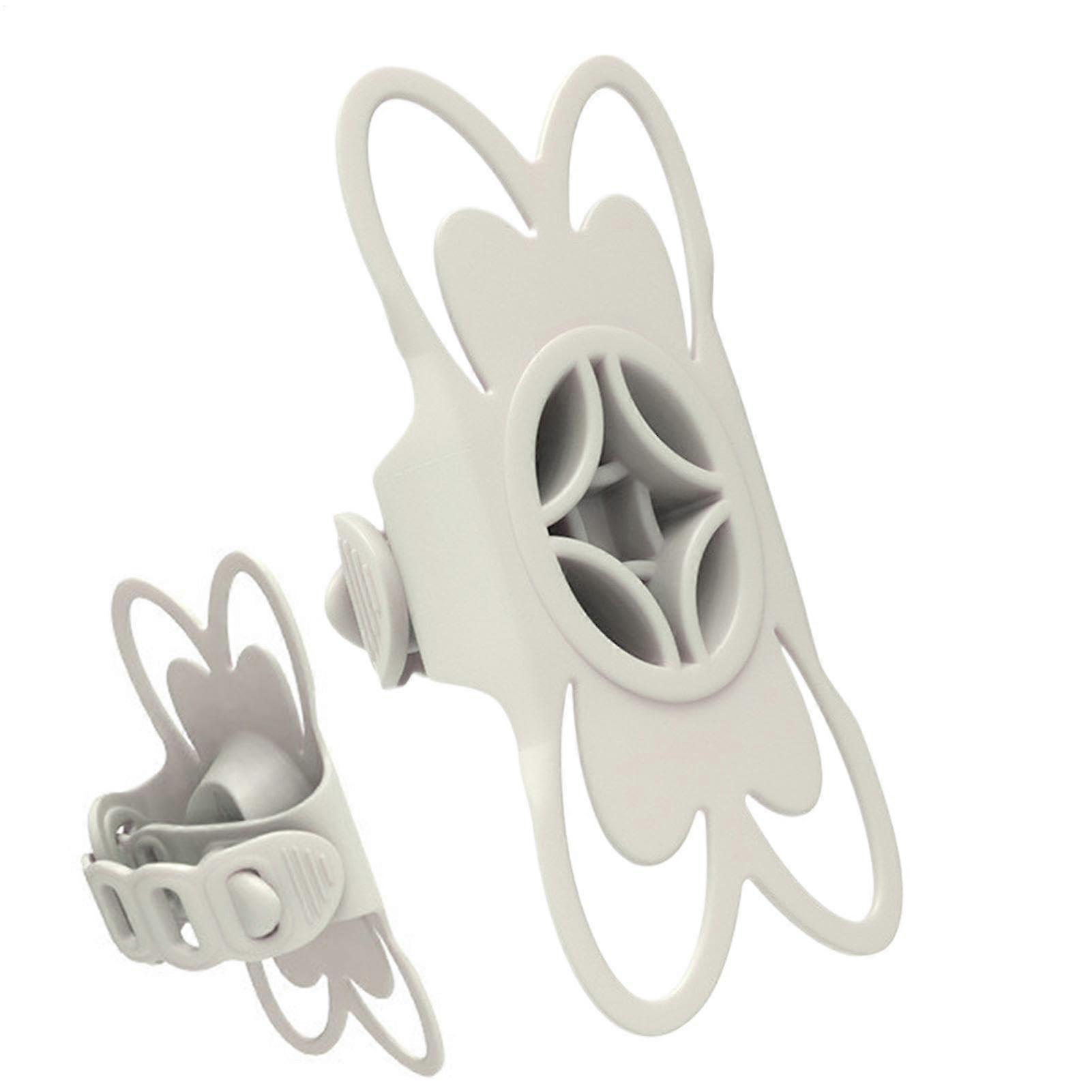 Silicone Phone Holder for Bicycles and Scooters, Stylish Smartphone Safety Strap in Beige, Universal Compatibility, Durable Design