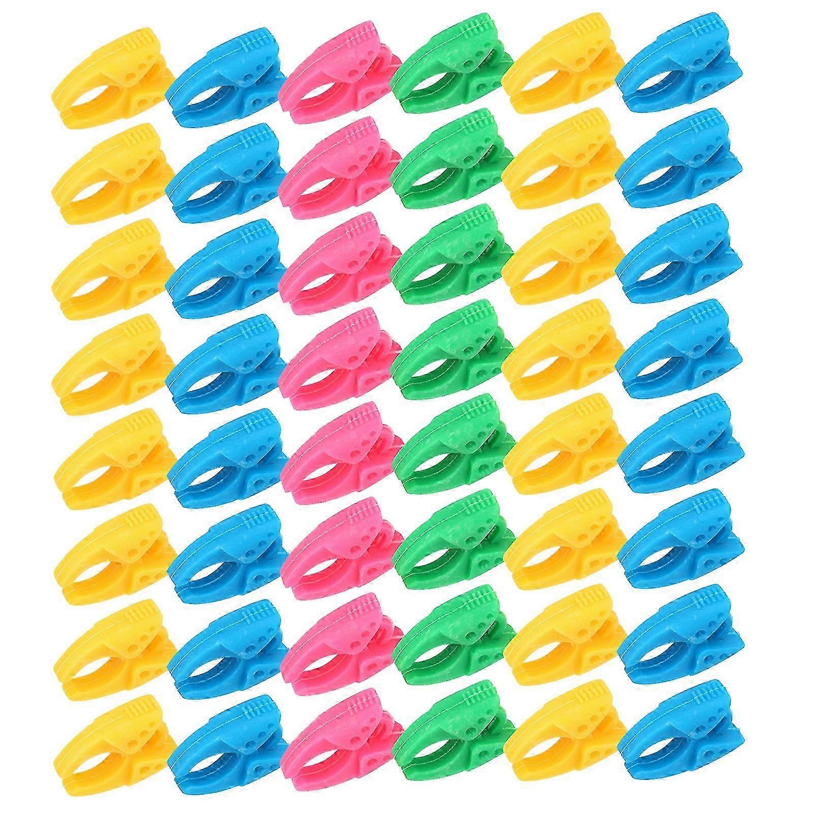 48Pcs Silicone Bobbin Clips for Spool and Thread Organization Sewing Accessories