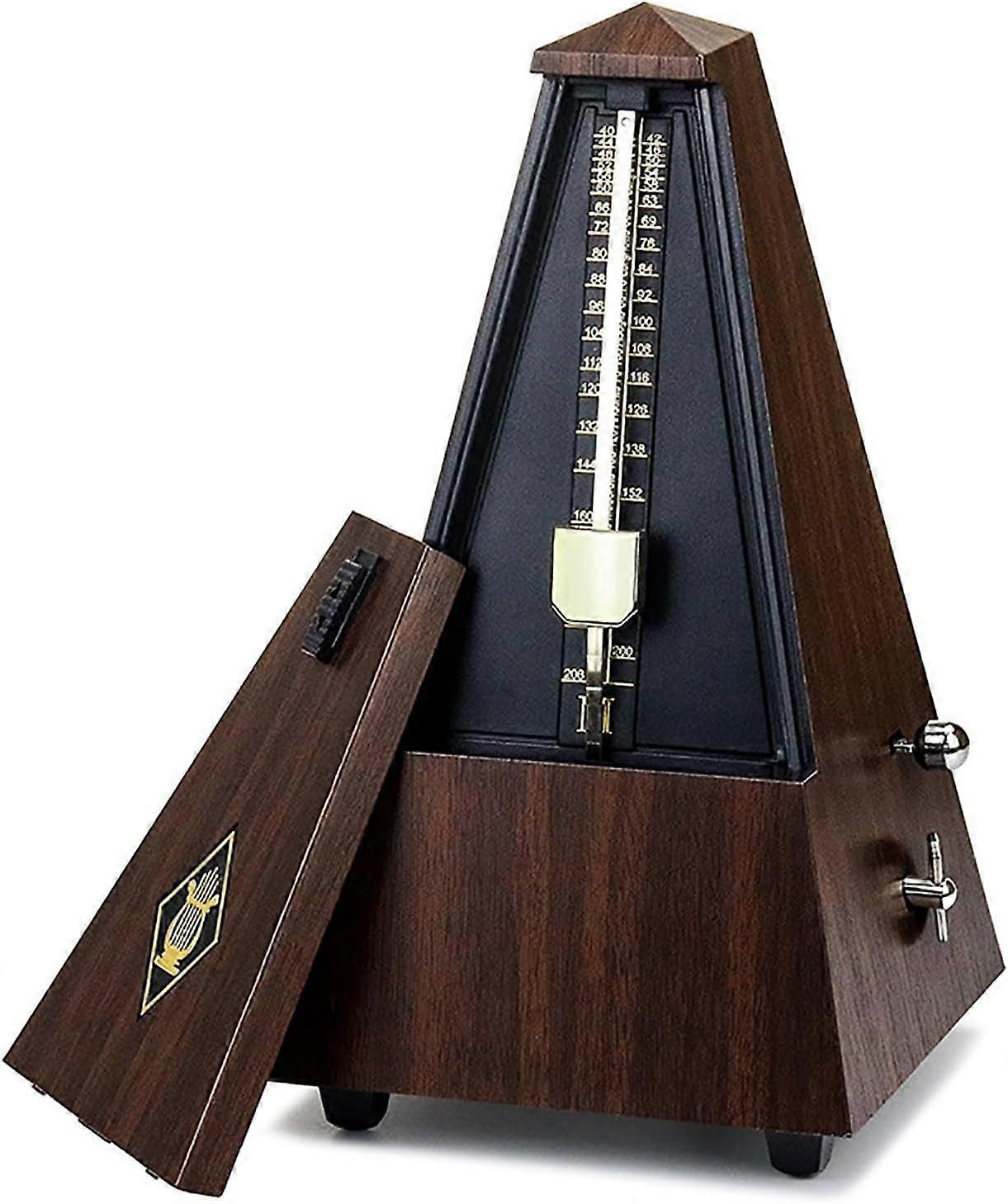 Mechanical Metronome for Piano Guitar Violin Guzheng (Color: Brown)