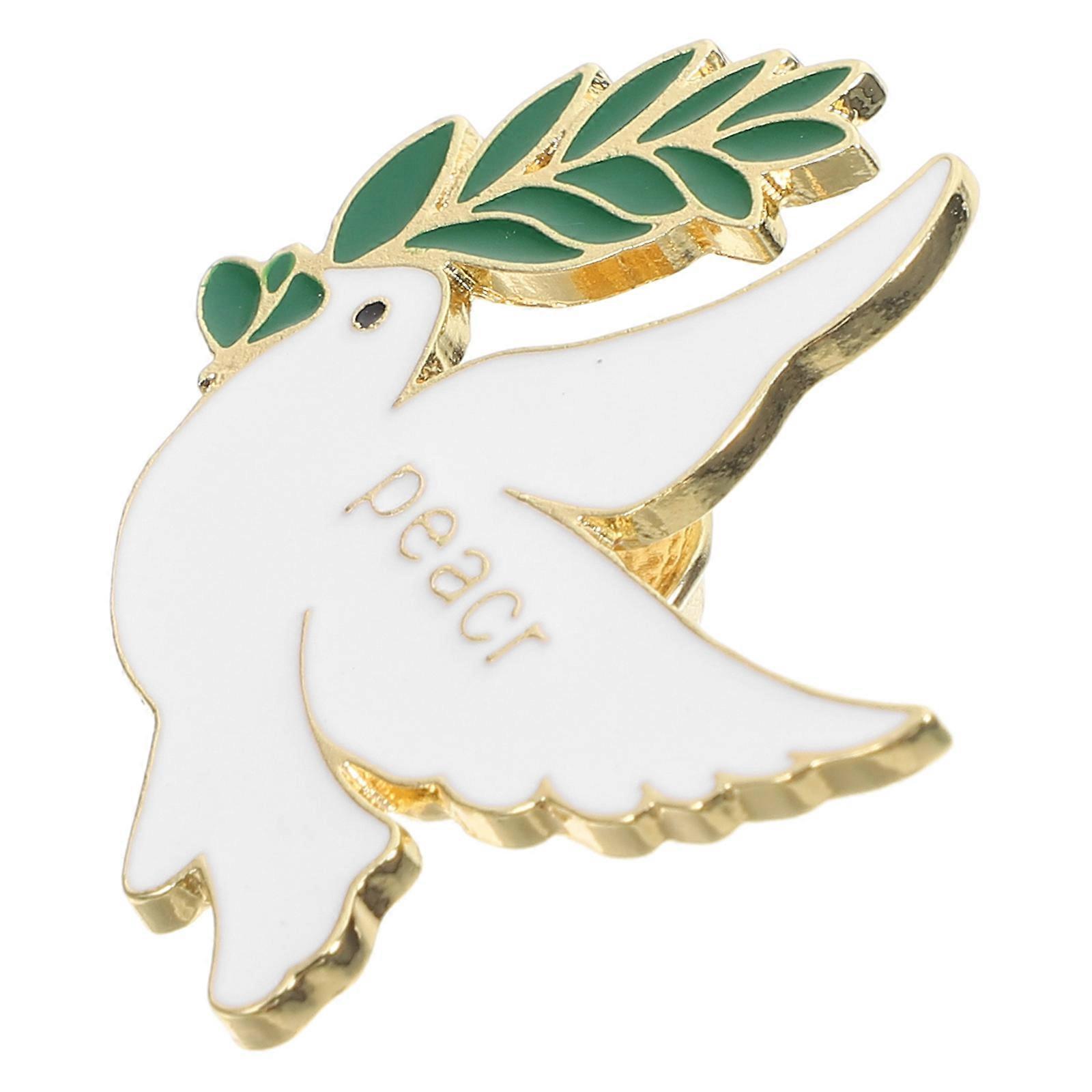 Retro Peace Dove Brooch Pin for Women Men – Durable Fashion Lapel Pin for Clothes and Shawls, Elegant Religious Symbol Accessory