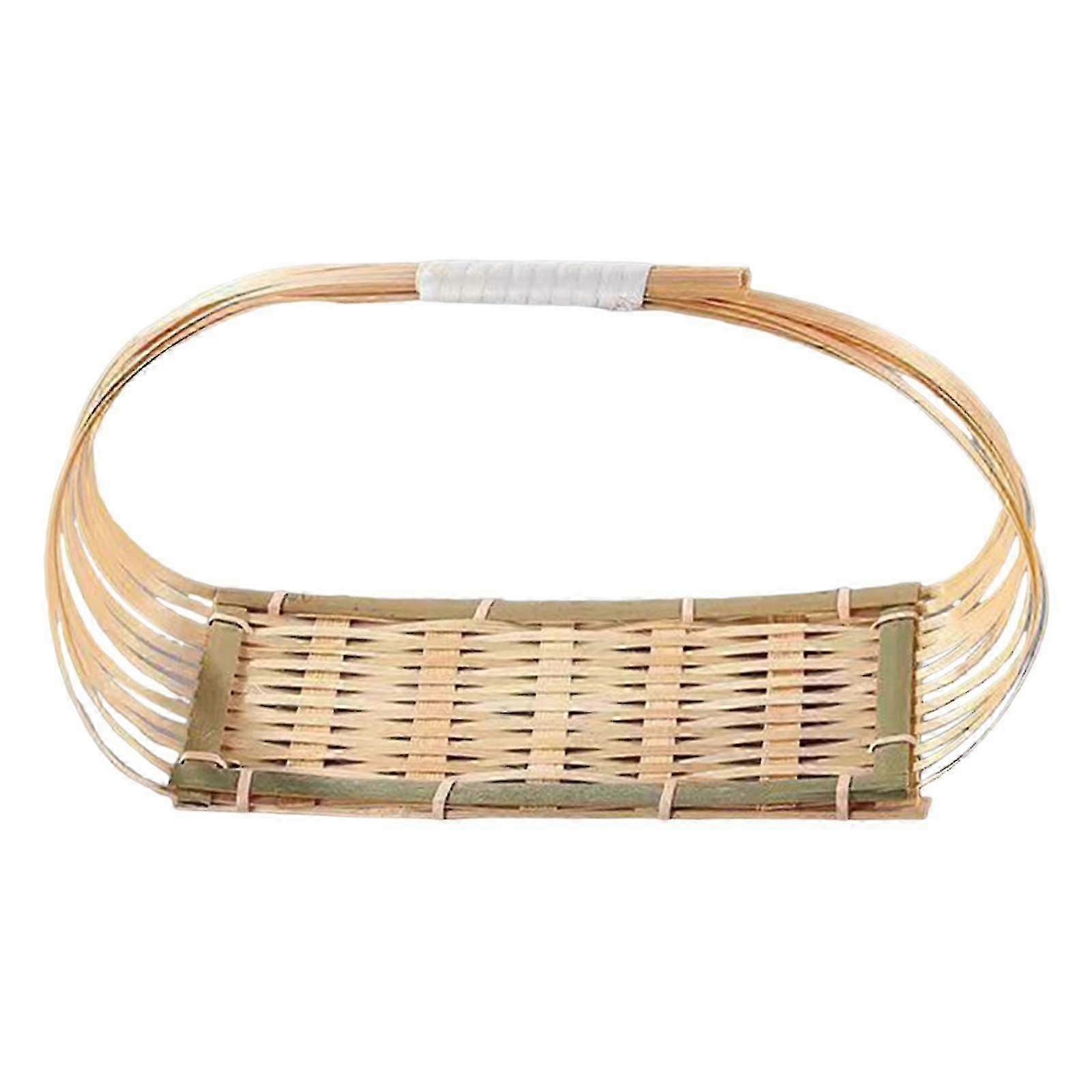 Handwoven Serving Basket For Breads, Desserts, And Fruits - Perfect For Bakery And Drink Presentation