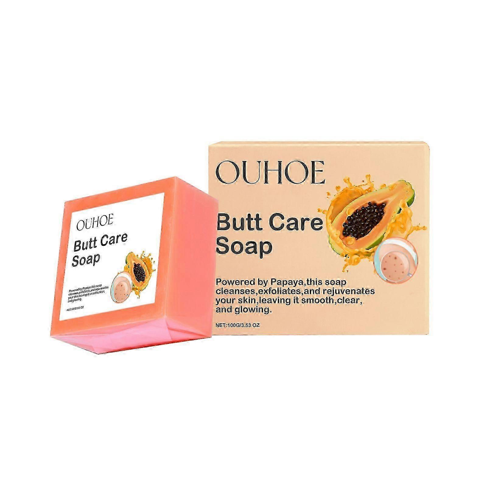 Butt Care Soap, Papaya Buttocks Soap, Buttocks Moisturizing Extract Handmade Soap, Gentle Care for Body Skin