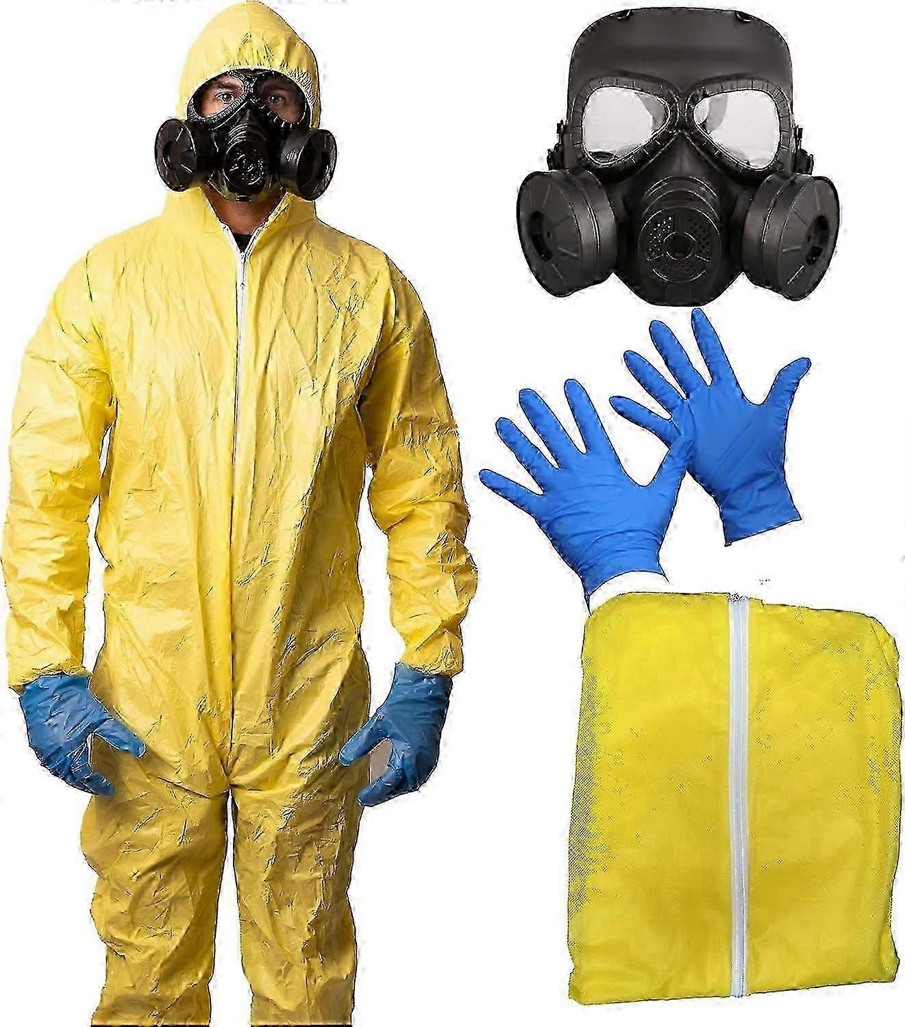 3-Piece Meth Cook Costume, Halloween Breaking Bad Cosplay
Costumes for Men & Teens, One Size Fits All - Trending Fancy Dress