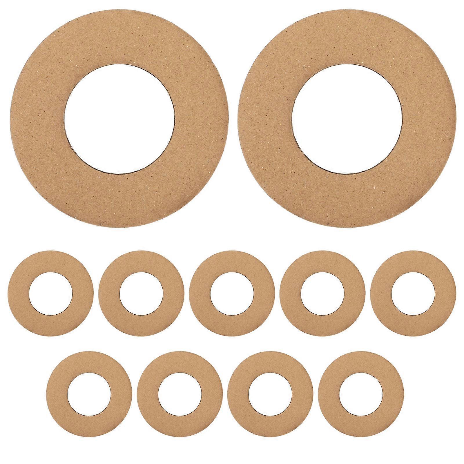 11pcs Cardboard Wreath Rings for DIY Crafts – Paper Circle Frames for Easter, Halloween, Christmas Decorations – Lightweight & Deform Resistant for