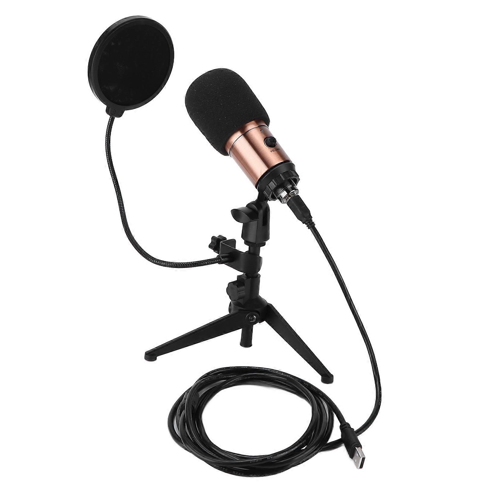 Kondensatormikrofon-Kit mit Stativständer, USB-Stecker, Aufnahmemikrofon, Live-Broadcast-Ausrüstung