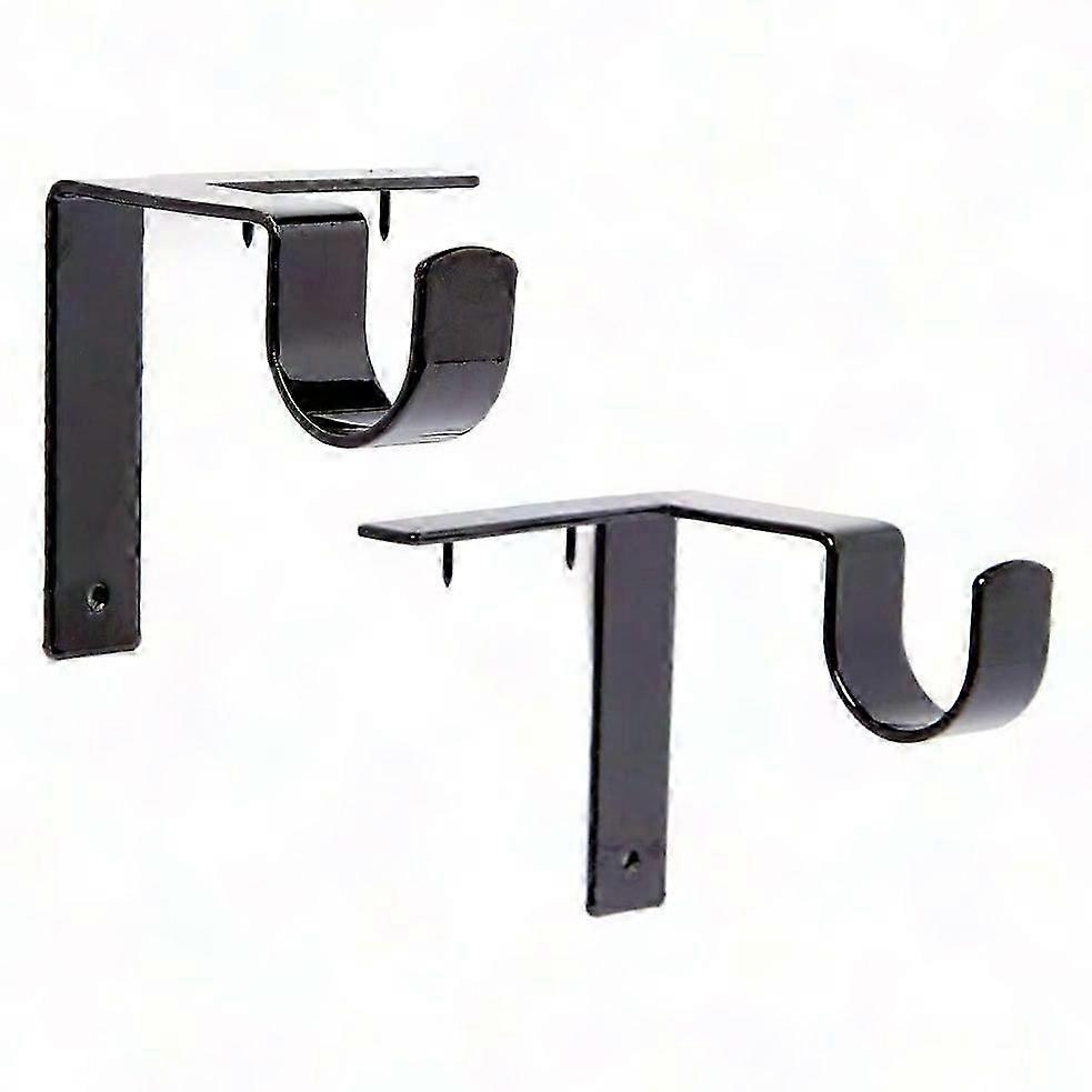 Heavy Duty Adjustable Curtain Rod Brackets for Drapes & Curtains Support