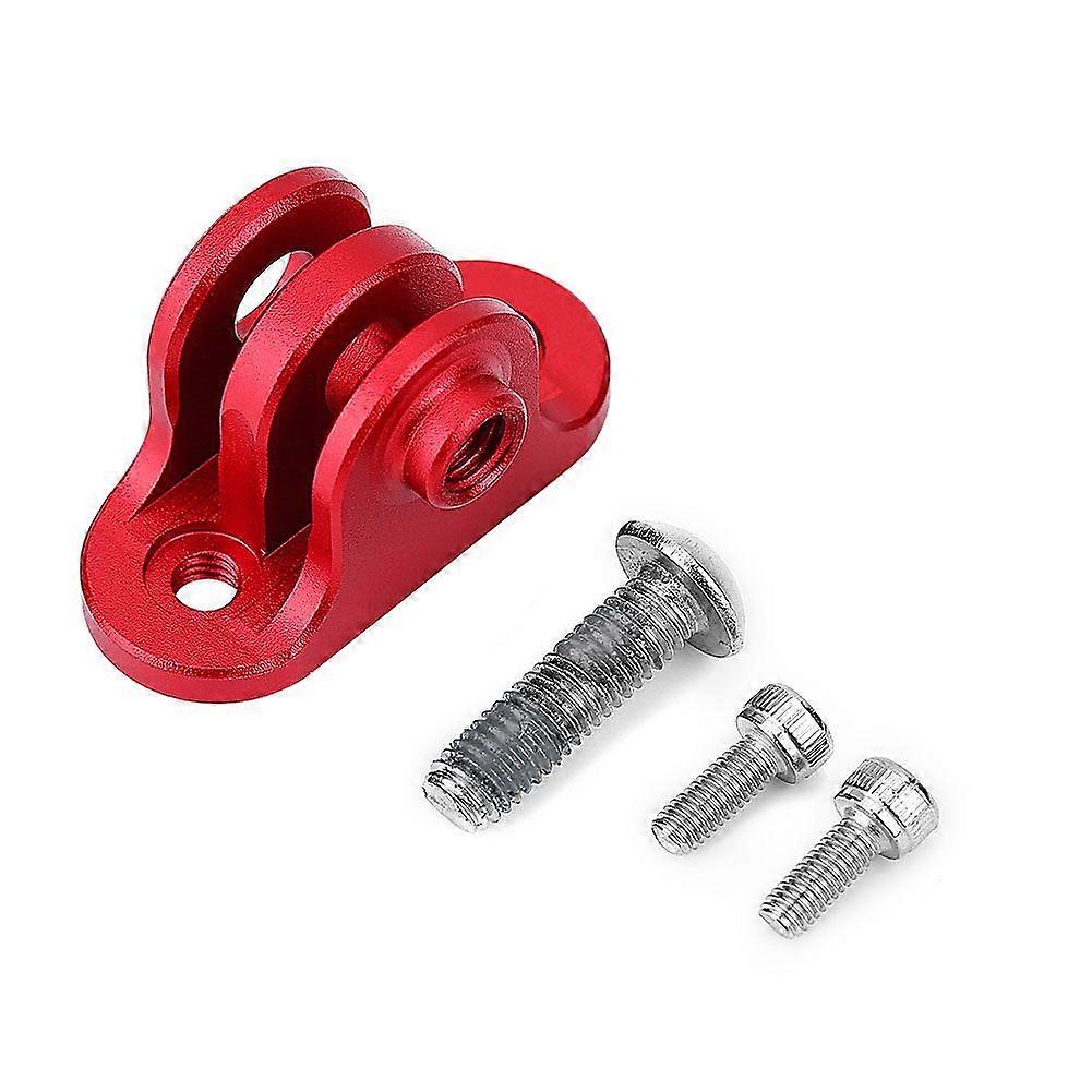 Bicycle Computer Metal Bracket Camera Adapter Mount for Gopro (Red)YMQX)