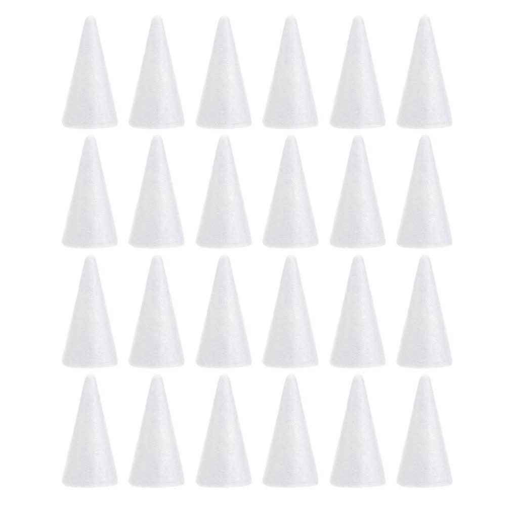 24 Pcs Decoracion Para Mesa De Navidad Foam Chirsmas Tree Cones DIY Styrofoam Polystyrene Cone Craft Cone Flowers Crafts hwy