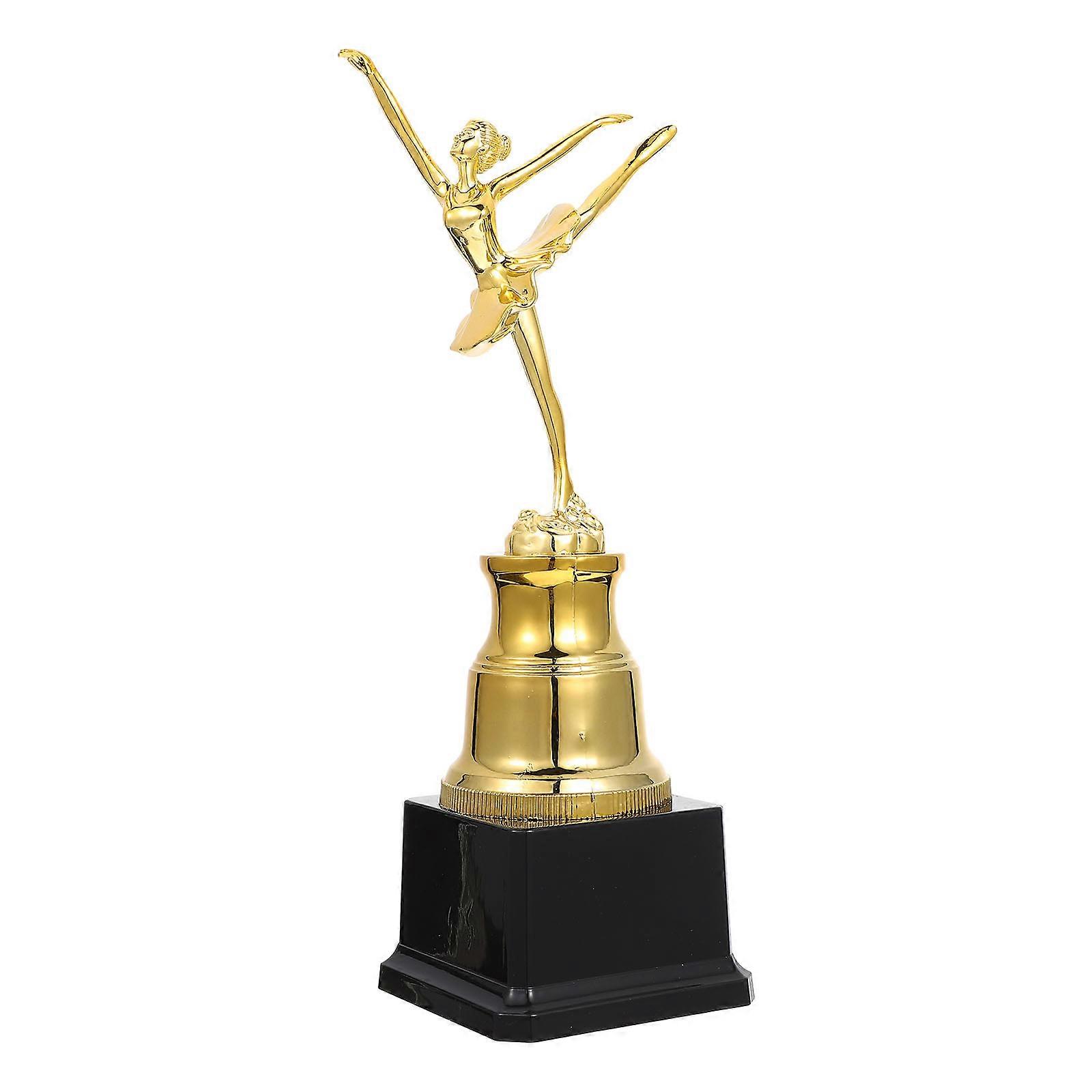 Ballet Trophy Gold Plastic Trophy Competitions Awards Parties Realistic Appearance 1Set