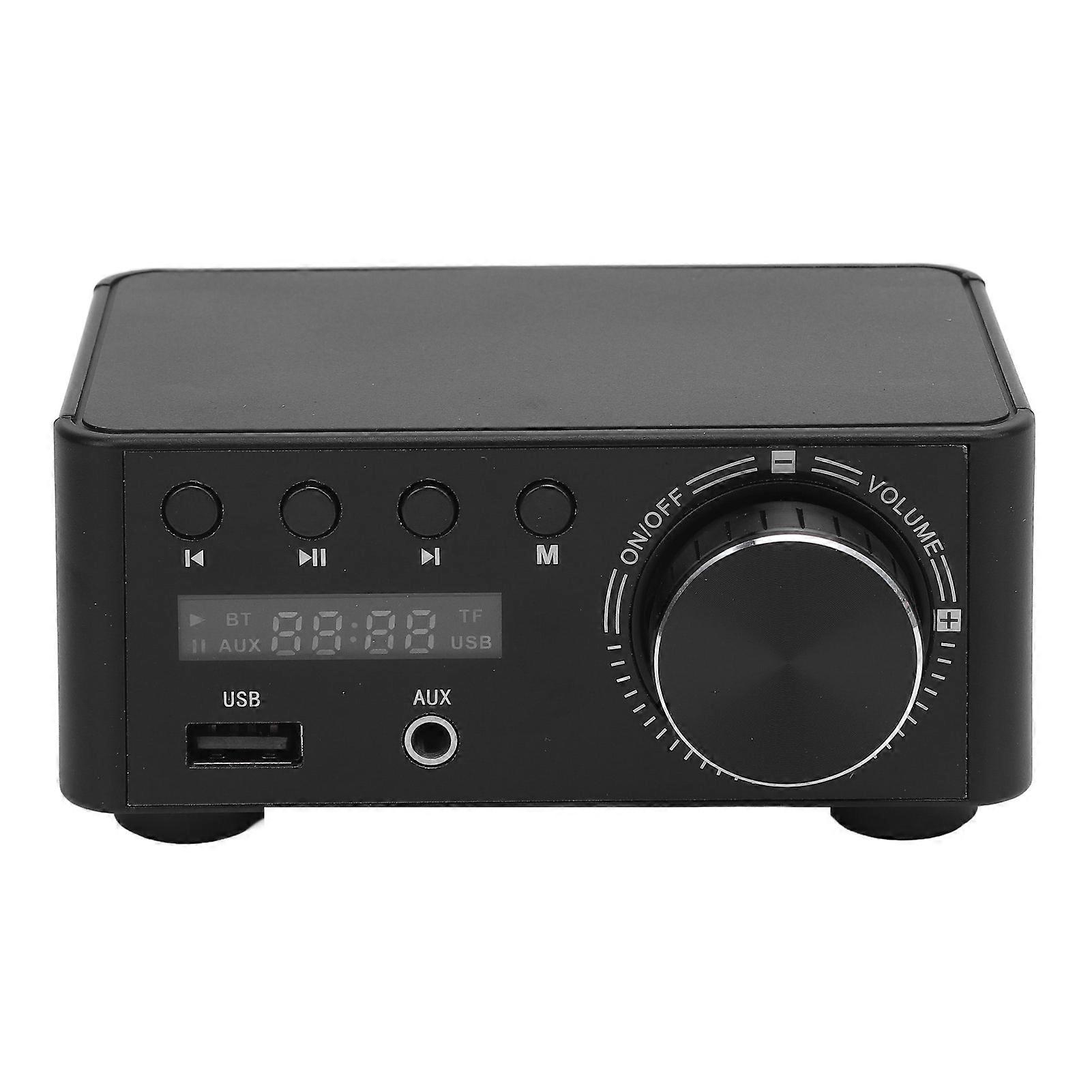 Bluetooth 5.0 Stereo Amplifier 80W x 2: USB, Memory Card Playback, Home o System