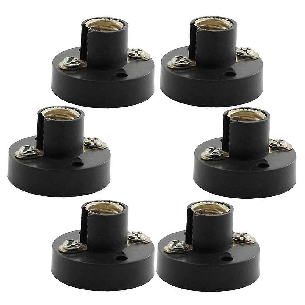 Basic Lamp Base Electrical Testing Laboratory Use 3.00X3.00X1.50CM Plastic 6Pcs