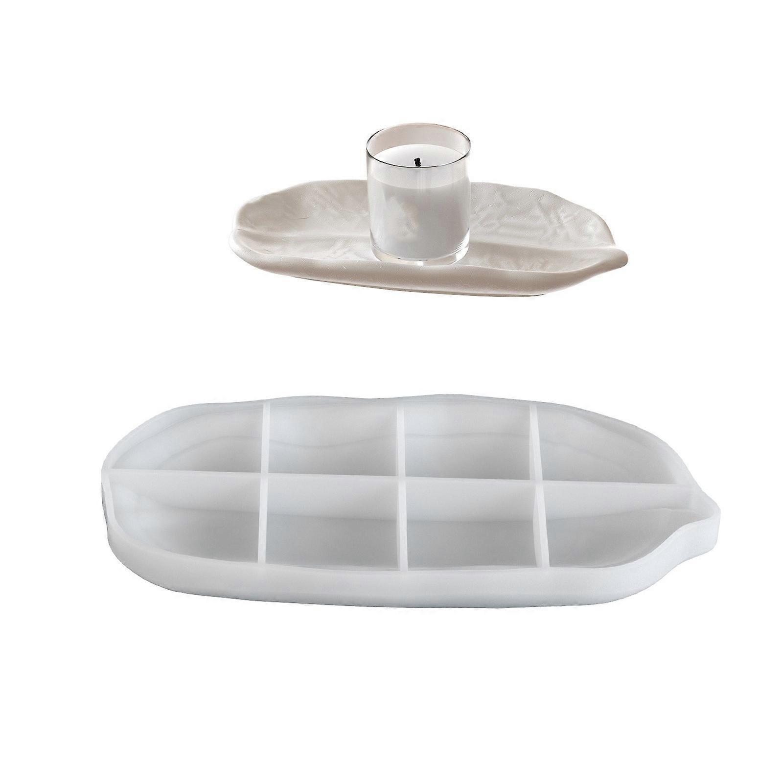 Multipurpose Large Leaf Plate Shaped Silicone Tray Adds Warmth Portable for Home Gatherings And Coffee Shop Displays Multicolor
