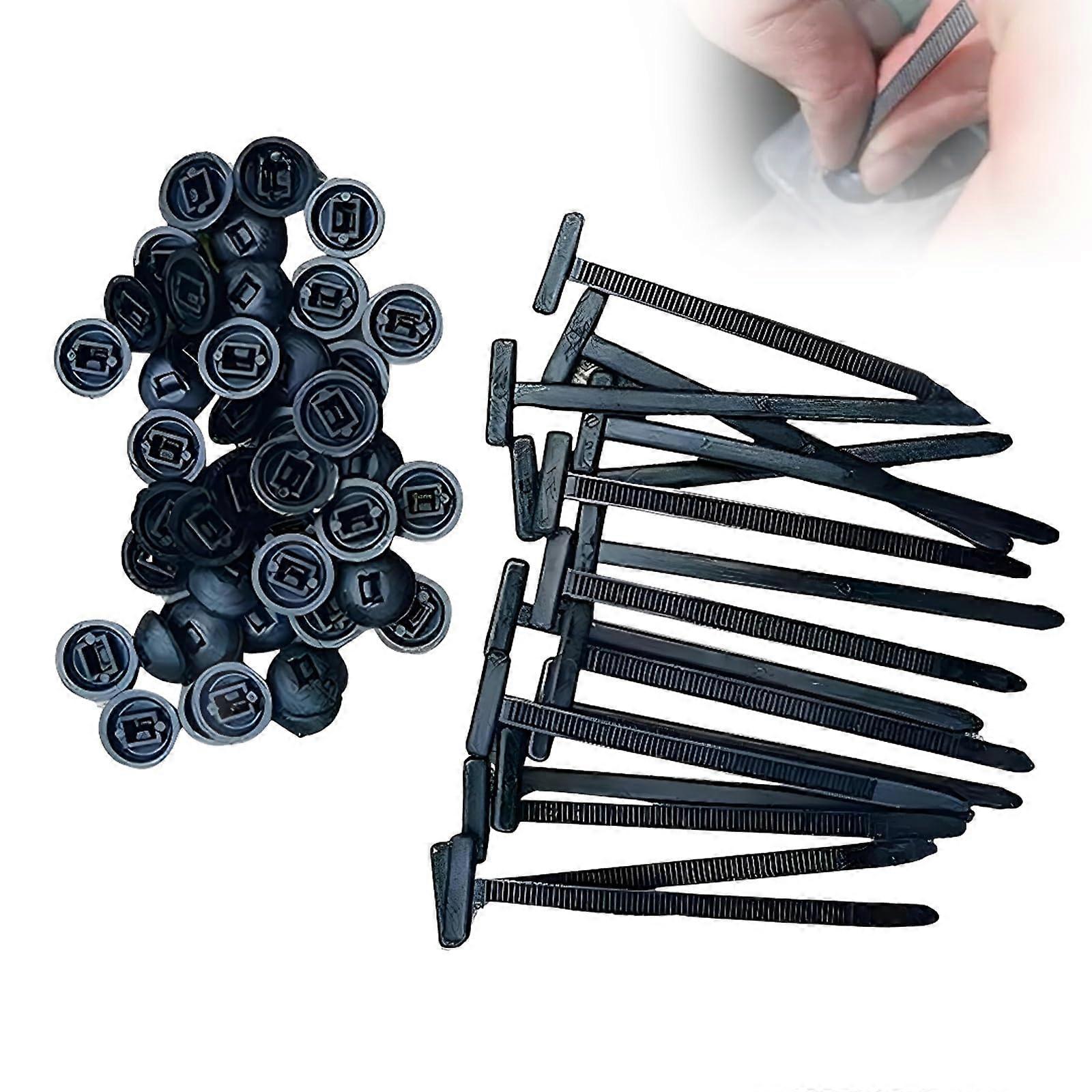 Boucle de serre-câble universelle en nylon, support de serre-câble en nylon autobloquant durable (100 pièces)