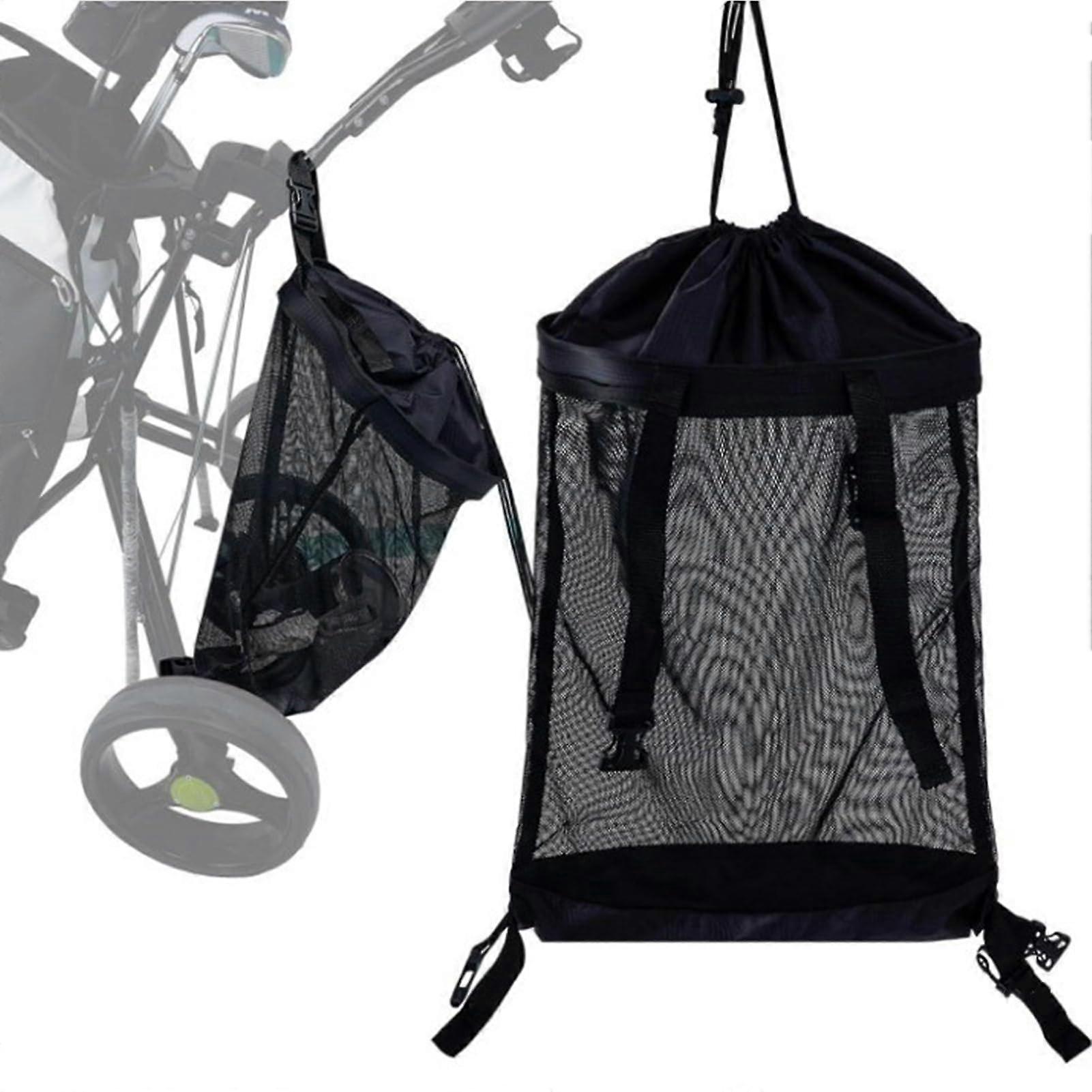 Golf Cart Bag - Lightweight Mesh Organizer for Golf Accessories | Breathable Storage Net for Push Carts, Fits All Models