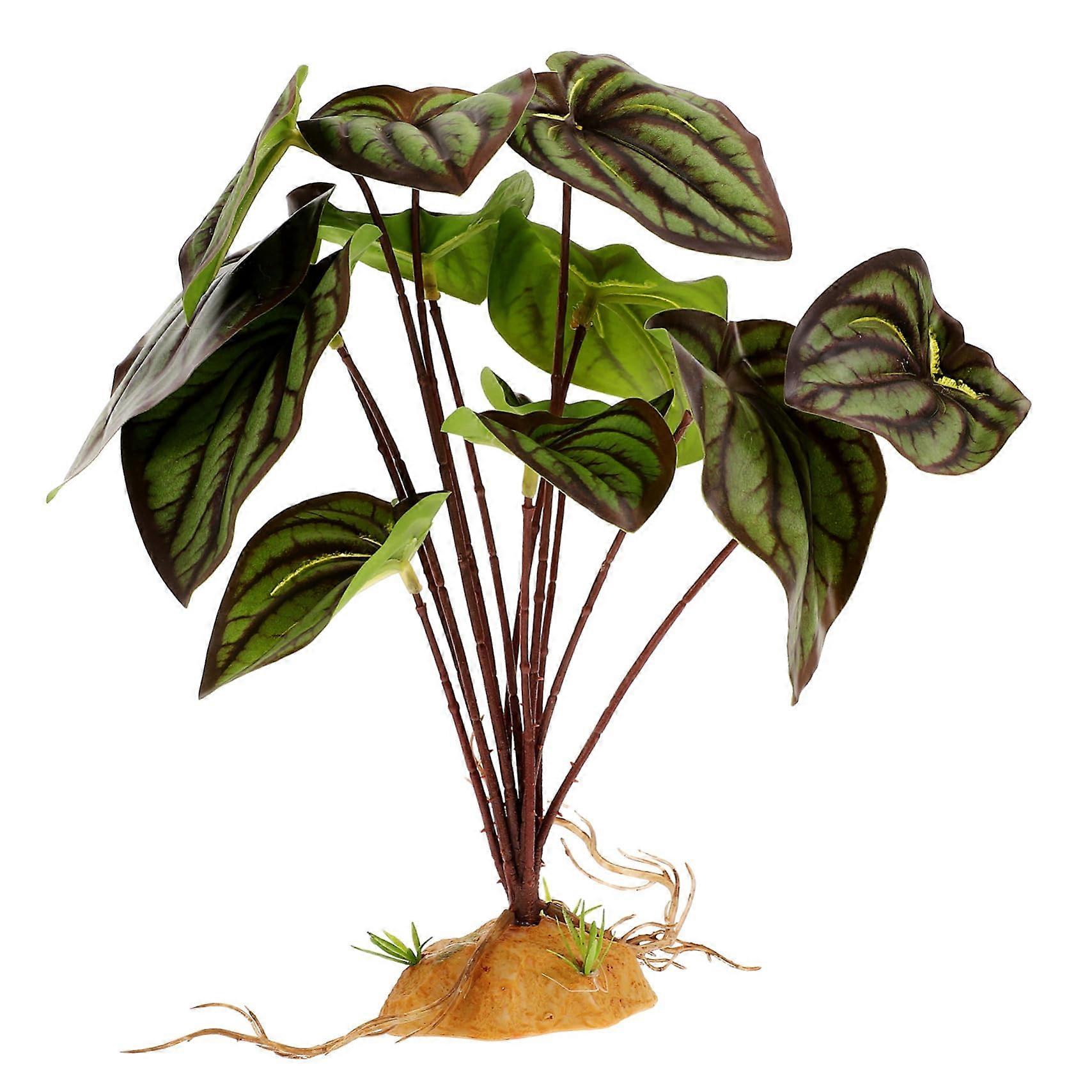 Reptile Artificial Plant Decoration for Terrariums Lifelike Durable and Safe Artificial Plant Ornament for Reptile Tanks and Aquariums