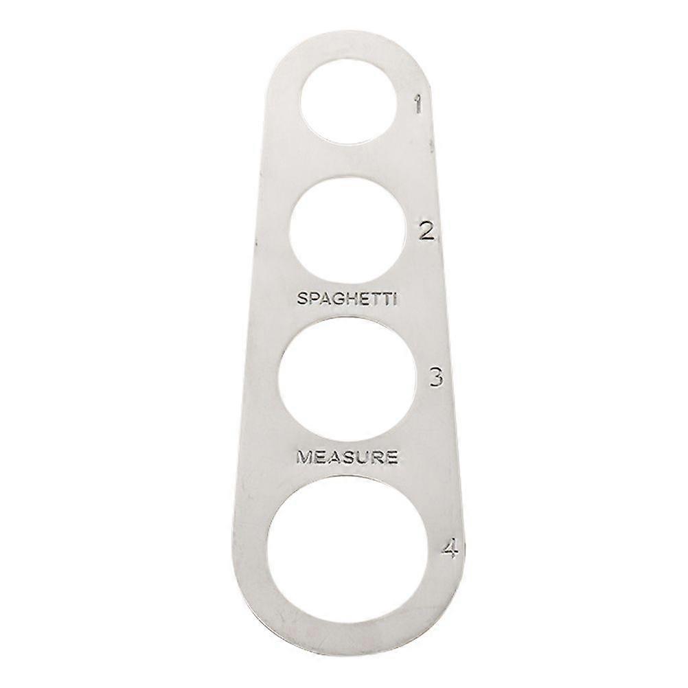 Stainless Steel Spaghetti Measuring Tool With 4 Holes Precise Pasta Portion Control Gadget For Home And Professional Chefs