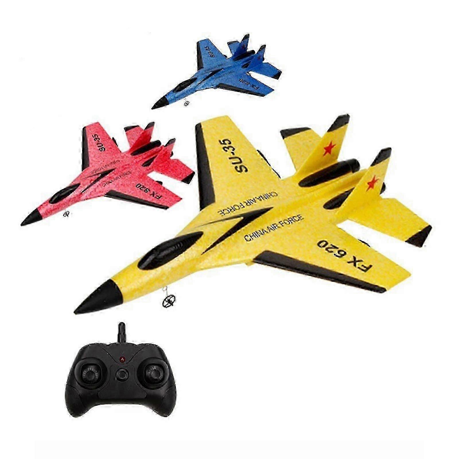 Su-35 Rc Remote Control Airplane - Kids Fighter Model Plane Controller