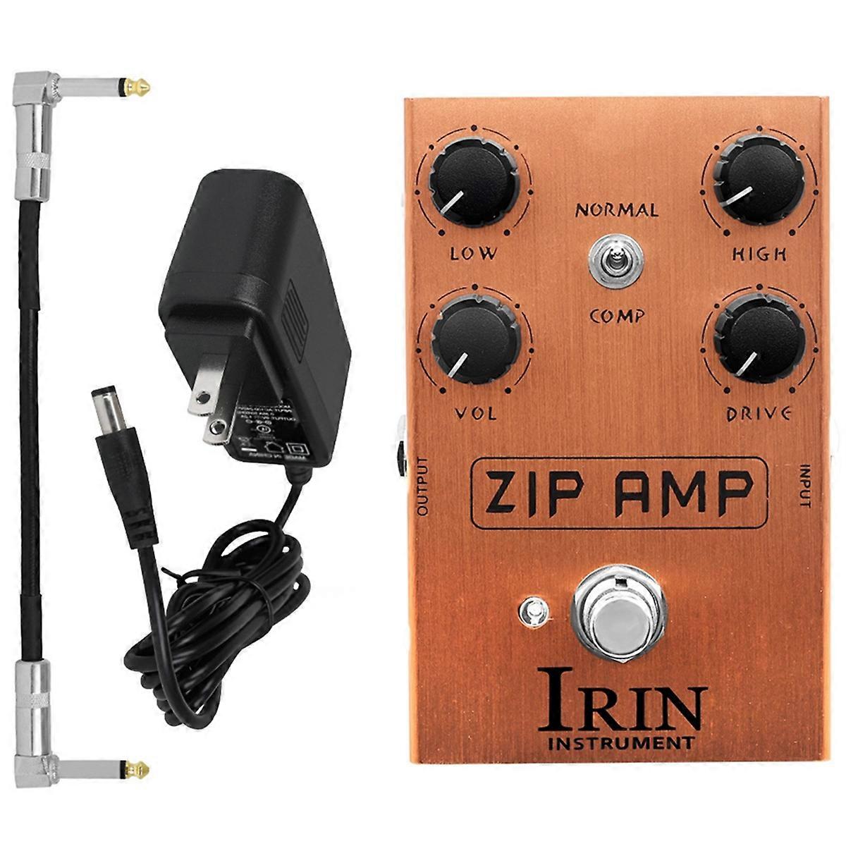an-39 E-Gitarren Effektpedal Starke Kompression Overdrive mit COMP Toggle ZIP AMP Tone Enh