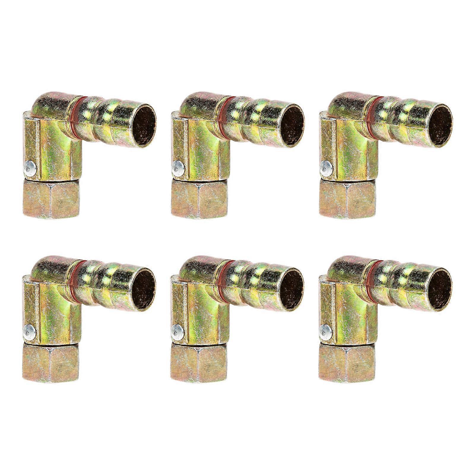 6pcs Copper Joint Stove Adapter Connector for Gas & Water Hoses – Durable, Easy Installation, Reliable Gas Connection