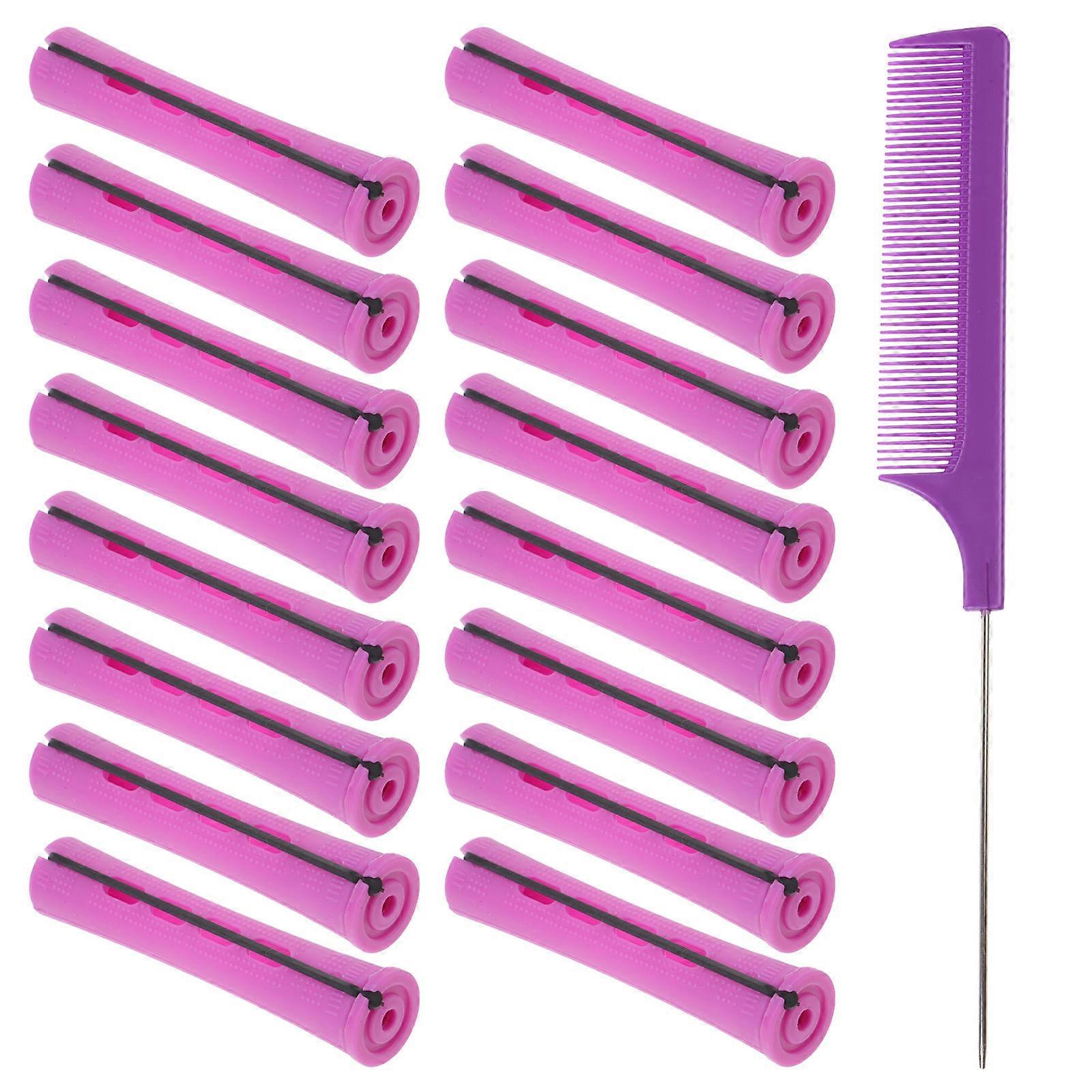 Practical Hair Curling Bar for Styling Resin Purple 1 Set Lightweight and Portable