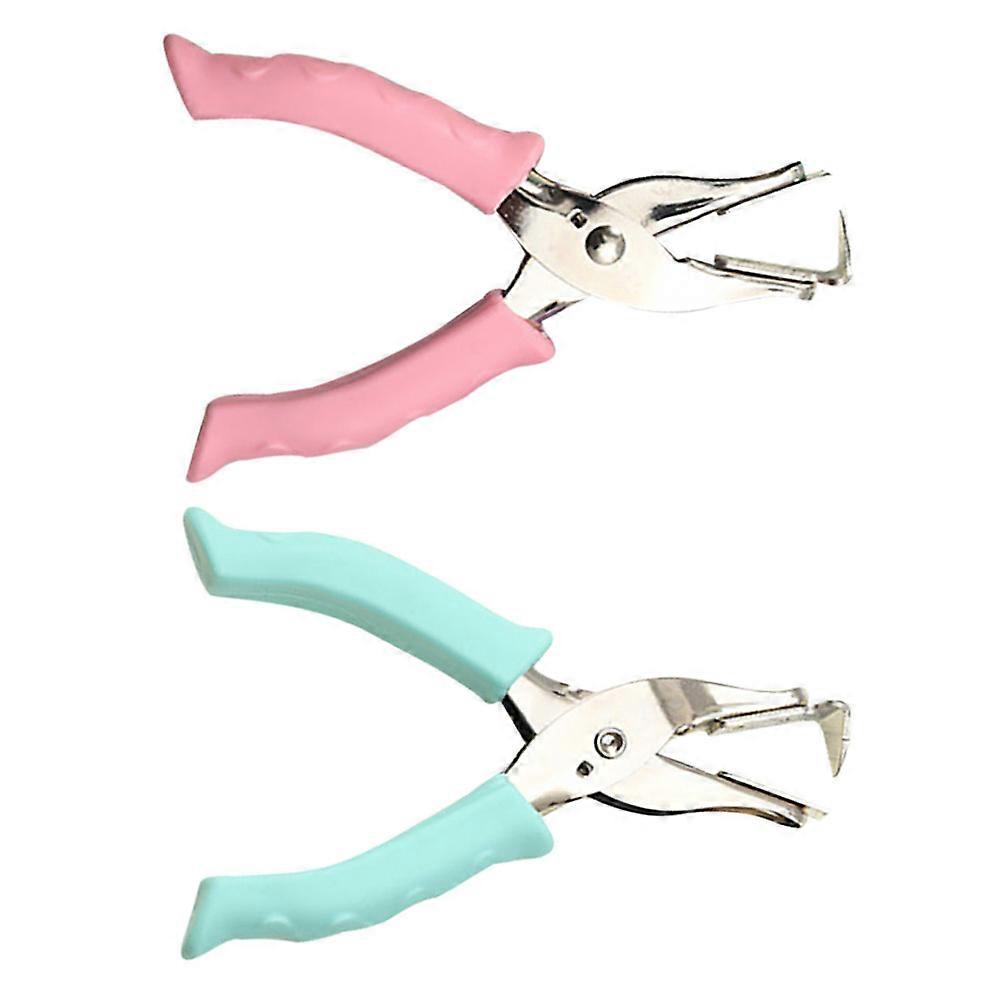 Staple Extractor Lifter Handheld Stapler Remover Office Supplies Home Use Plastic Metal Easy Operation 2Pcs