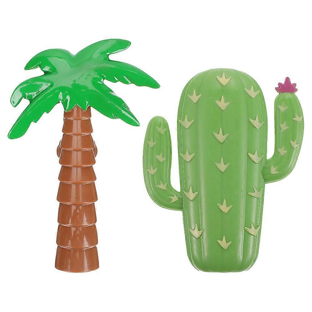 2pcs Towel Clips for Beach Chairs Creative Coconut Tree Design Towel Holders for Pool and Holiday