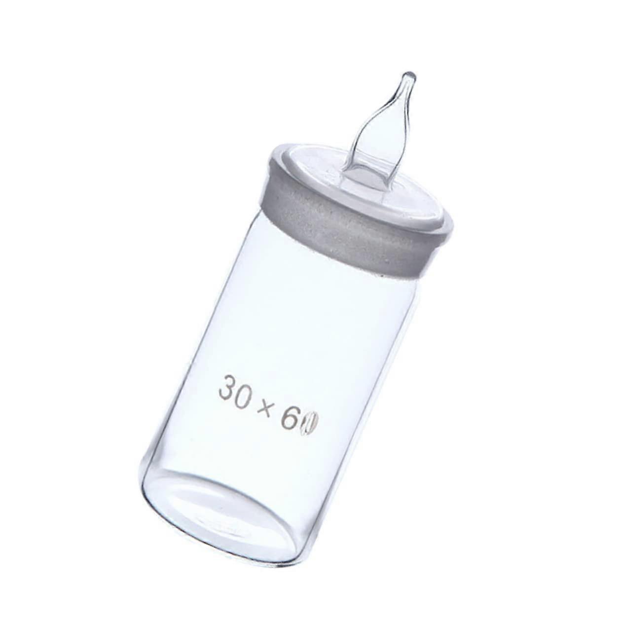Large Glass Weighing Bottle with Specific Weight Transparent