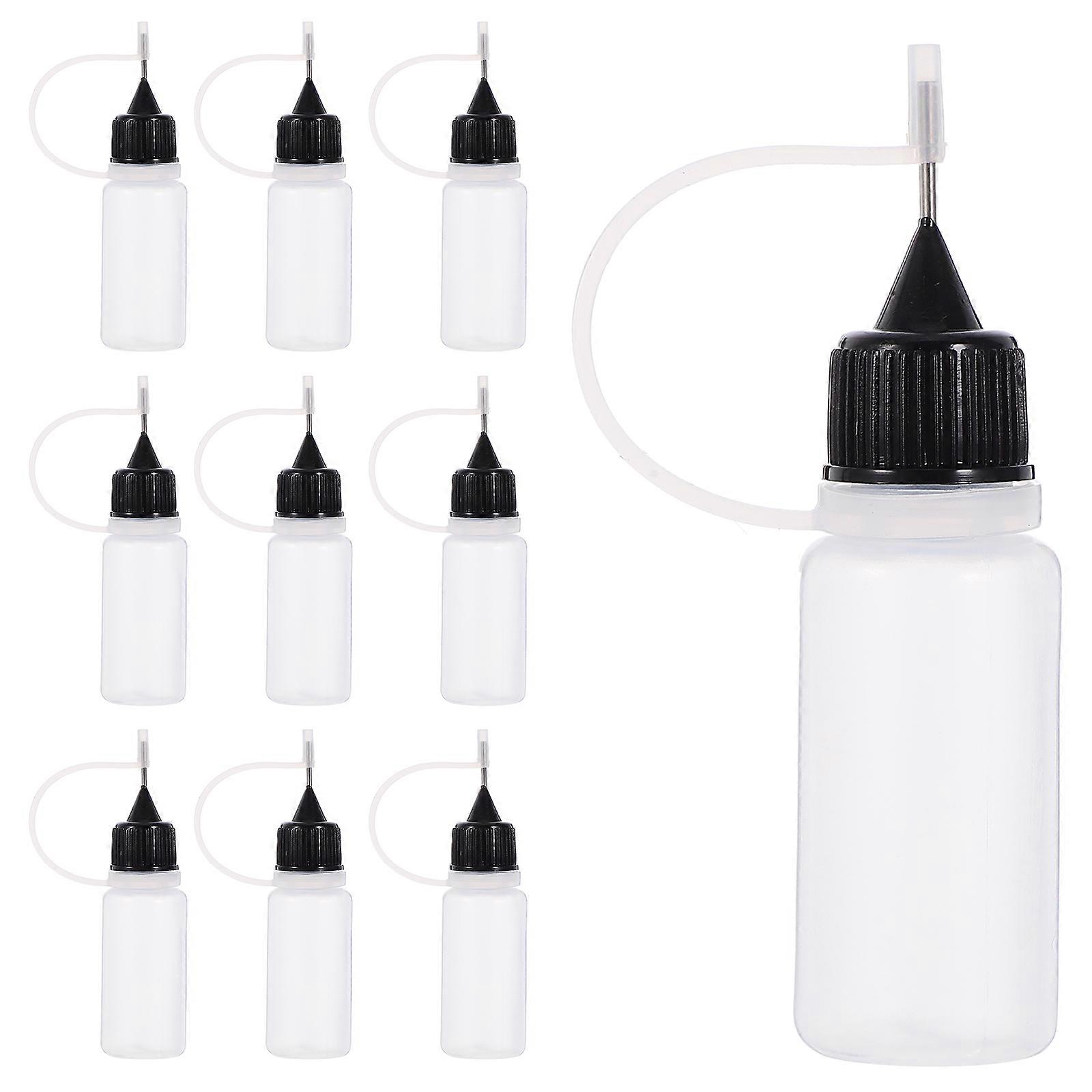 Glue Dispenser Bottles Squeeze Bottle For Diy Craft Acrylic Painting Precision Durable Pe Material 10ml 10Pcs
