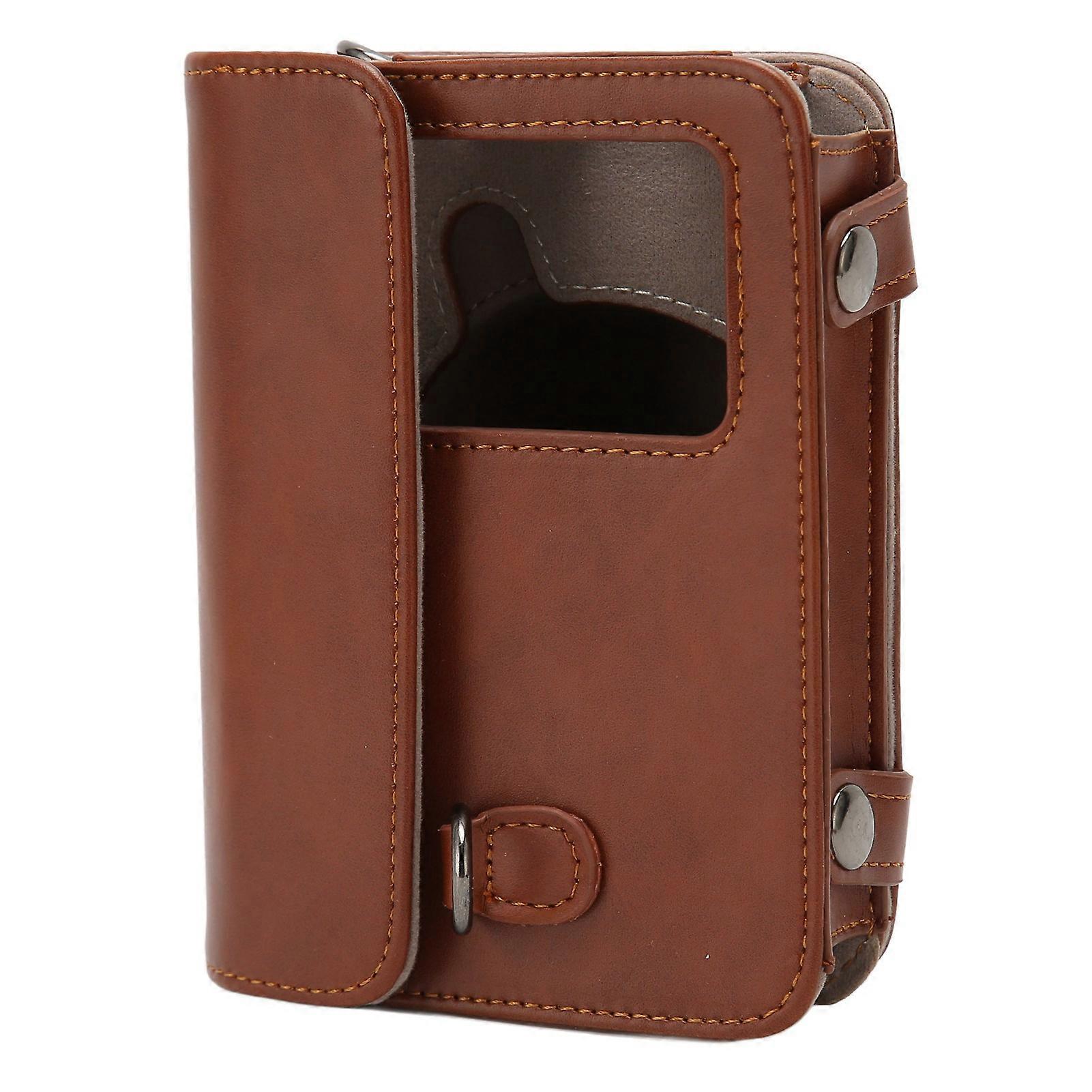 Retro Camera Case PU Leather Camera Case with Adjustable Shoulder Strap for Kodak C210R Mini Shot 2 Brown 