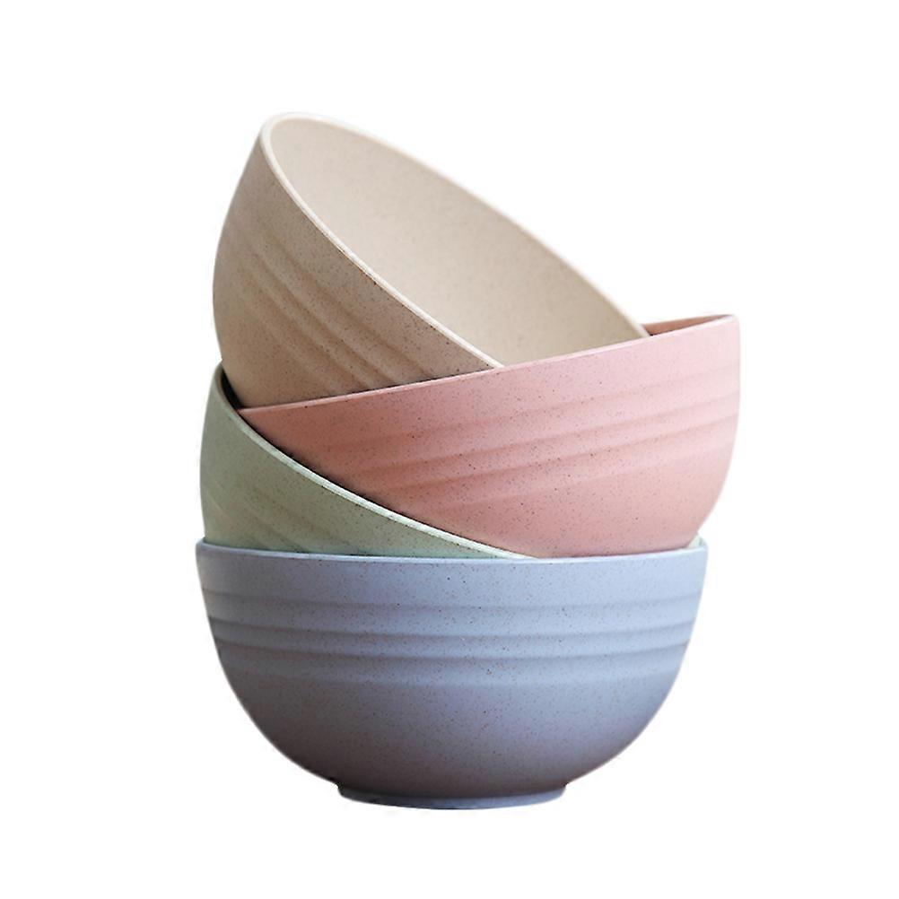 Round Bowl Home Kitchen Use 12cm Assorted Color 4Pcs