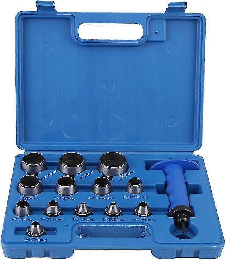 Hole Punch Set, Leather, Rubber, Plastic Sheets, Interchangeable Punch Heads