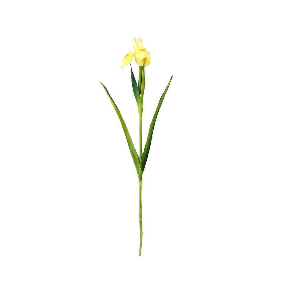 Flowers For Decoration Lifelike UV Resistant Windproof Sunproof Home Office Decorations Yellow 1Pc