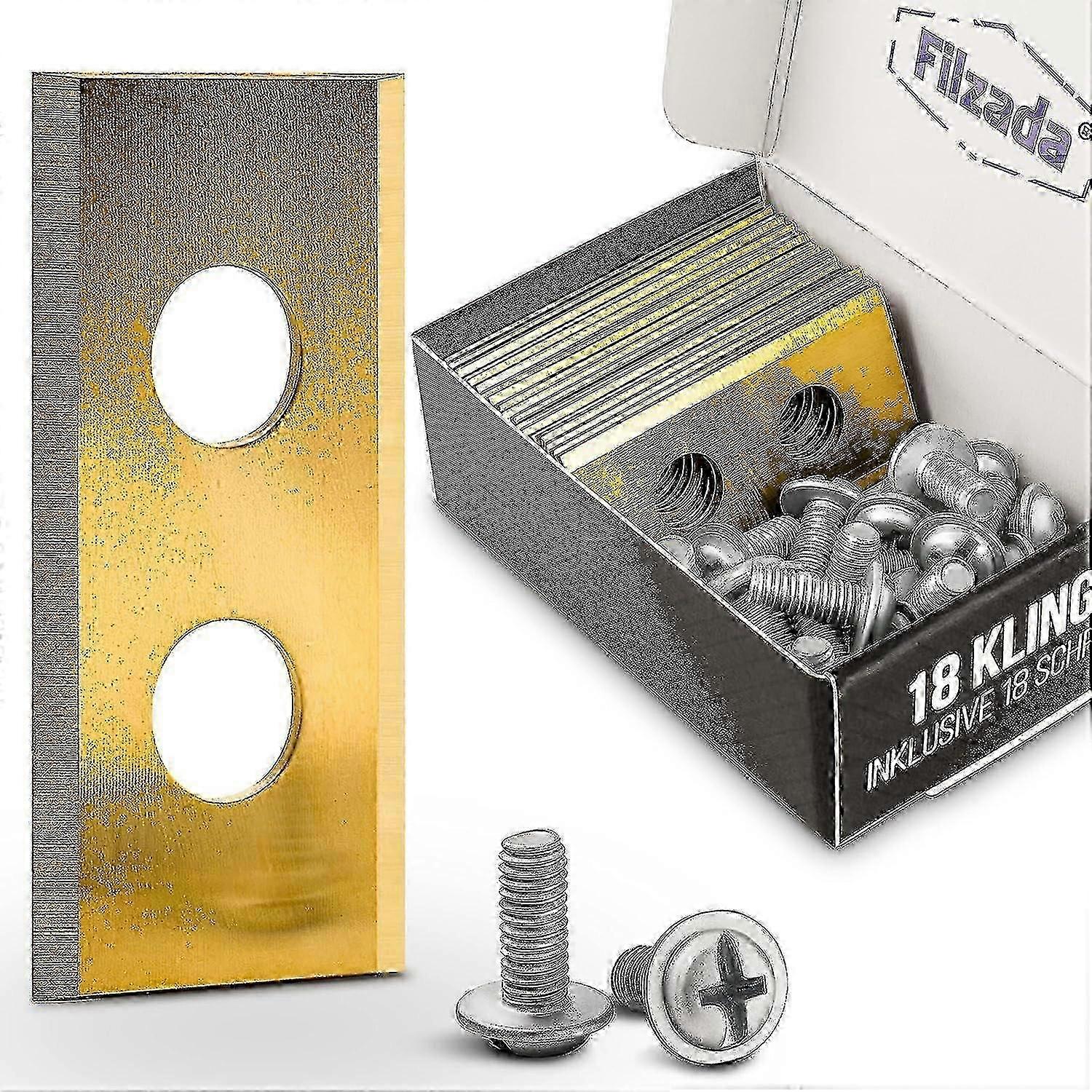 AURA ?18 Pack Titanium Replacement Blades For Worx Landroid Robotic Lawn Mowers Ultra Sharp Cut With 45 Screws Included?