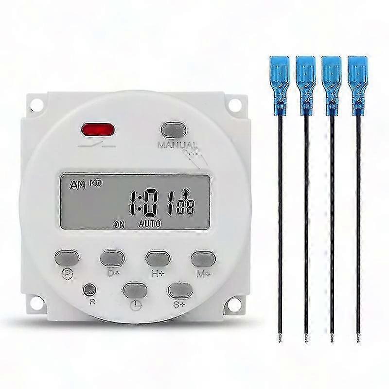 12V Digital LCD Timer Switch with 7-Day Programmable Weekly Relay CN101S