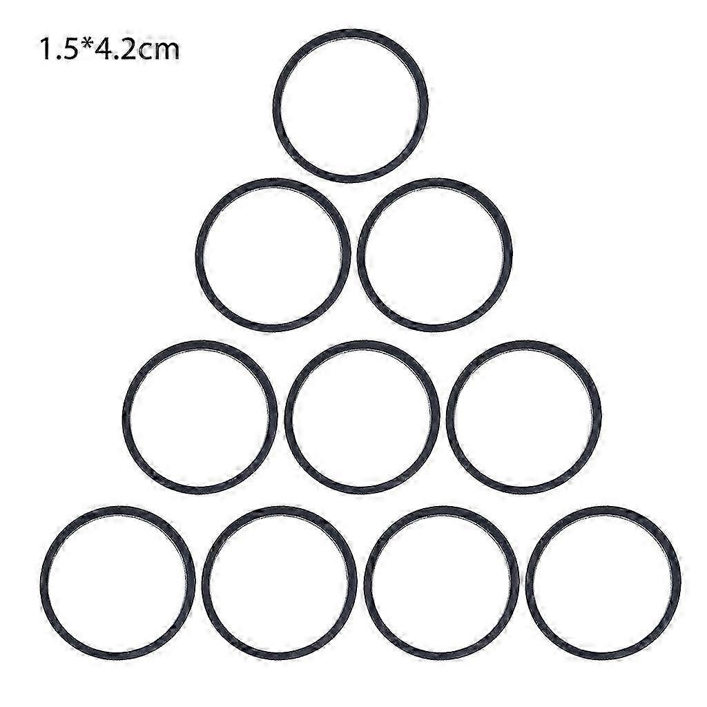 10 Pcs/Bag 1.5mm Universal Cassette Tape Machine Belts Assorted Common Rubber