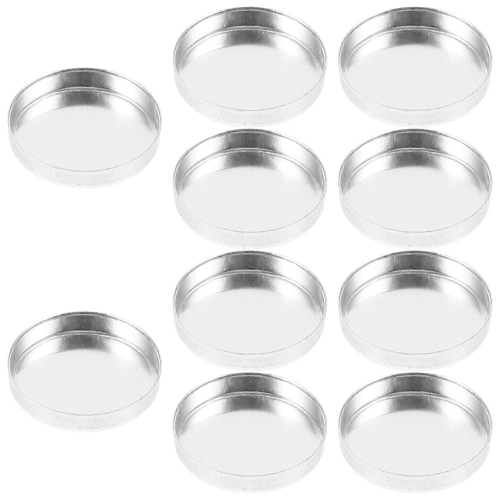 10pcs Reusable Empty Eyeshadow Cases Makeup Storage Container for Women DIY Aluminum Cosmetic Tray for Easy Transfer of Eyeshadow and Lipstick