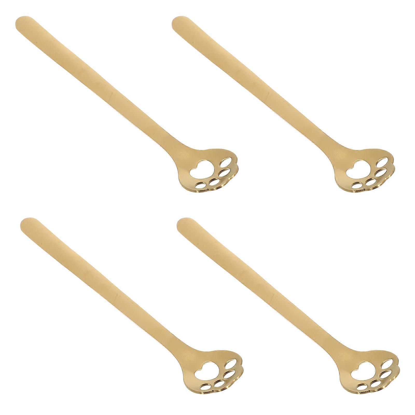 Espresso Spoons Stainless Steel Stirrer For Bakers 4Pcs