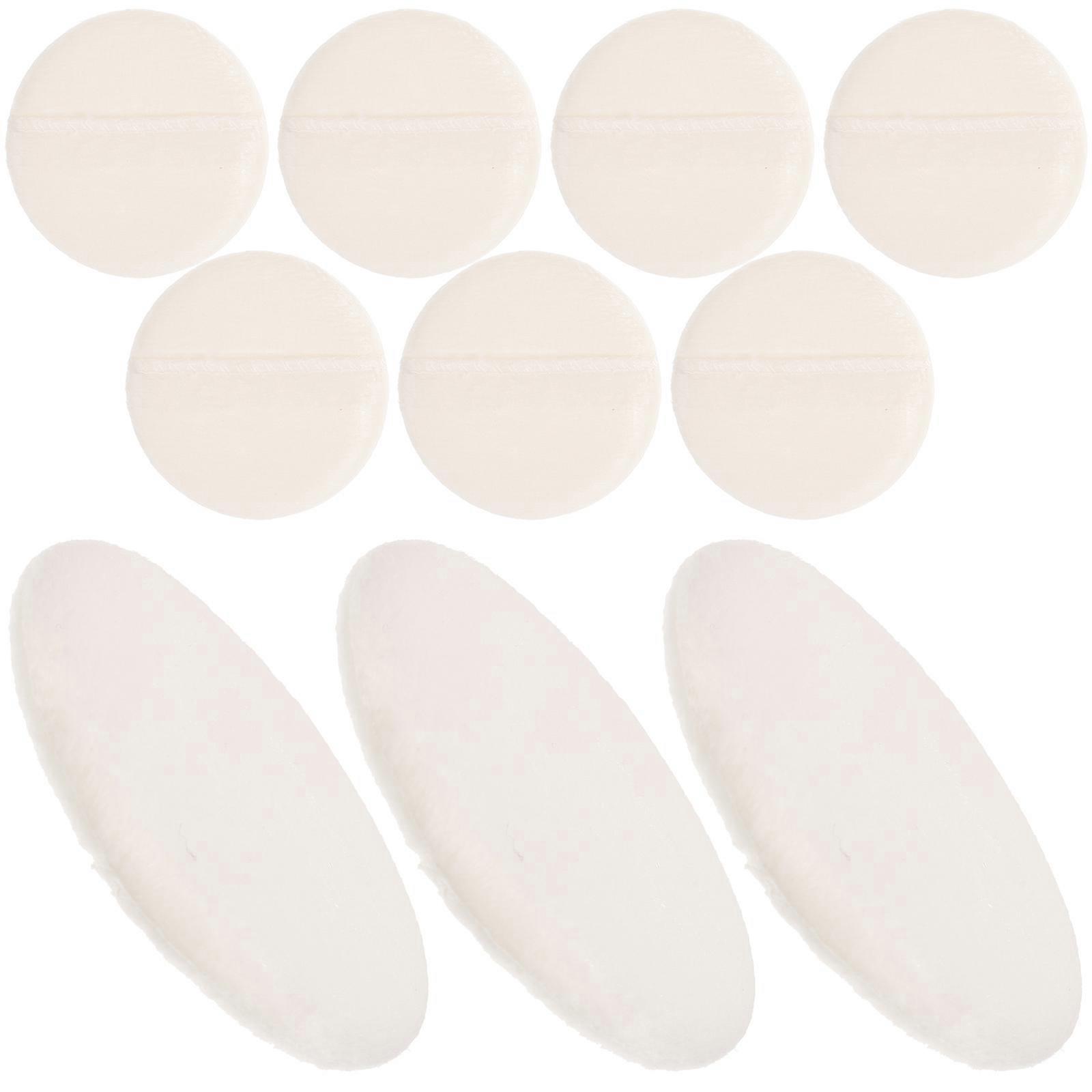 Velour Compact Powder Puff Round Shape Travel and Dry Use 12Set