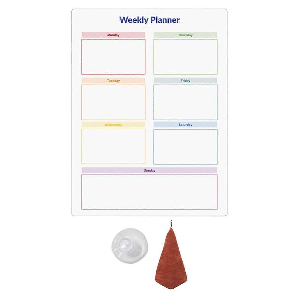 Magnetic Dry Erase Board for Fridge with Smooth Erasable Surface Multi Color 7.5 x 10 inches