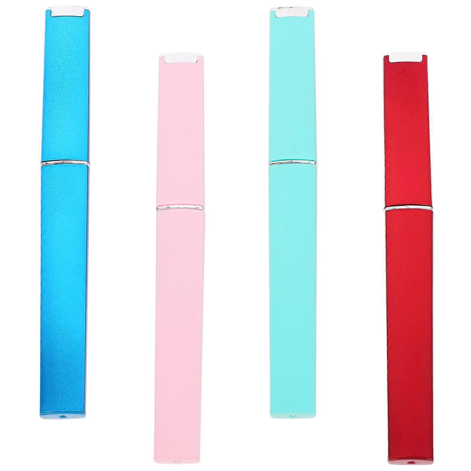 Crystal Glass Nail File Professional Double Sided for Shaping Nail with Assorted Color 4pcs